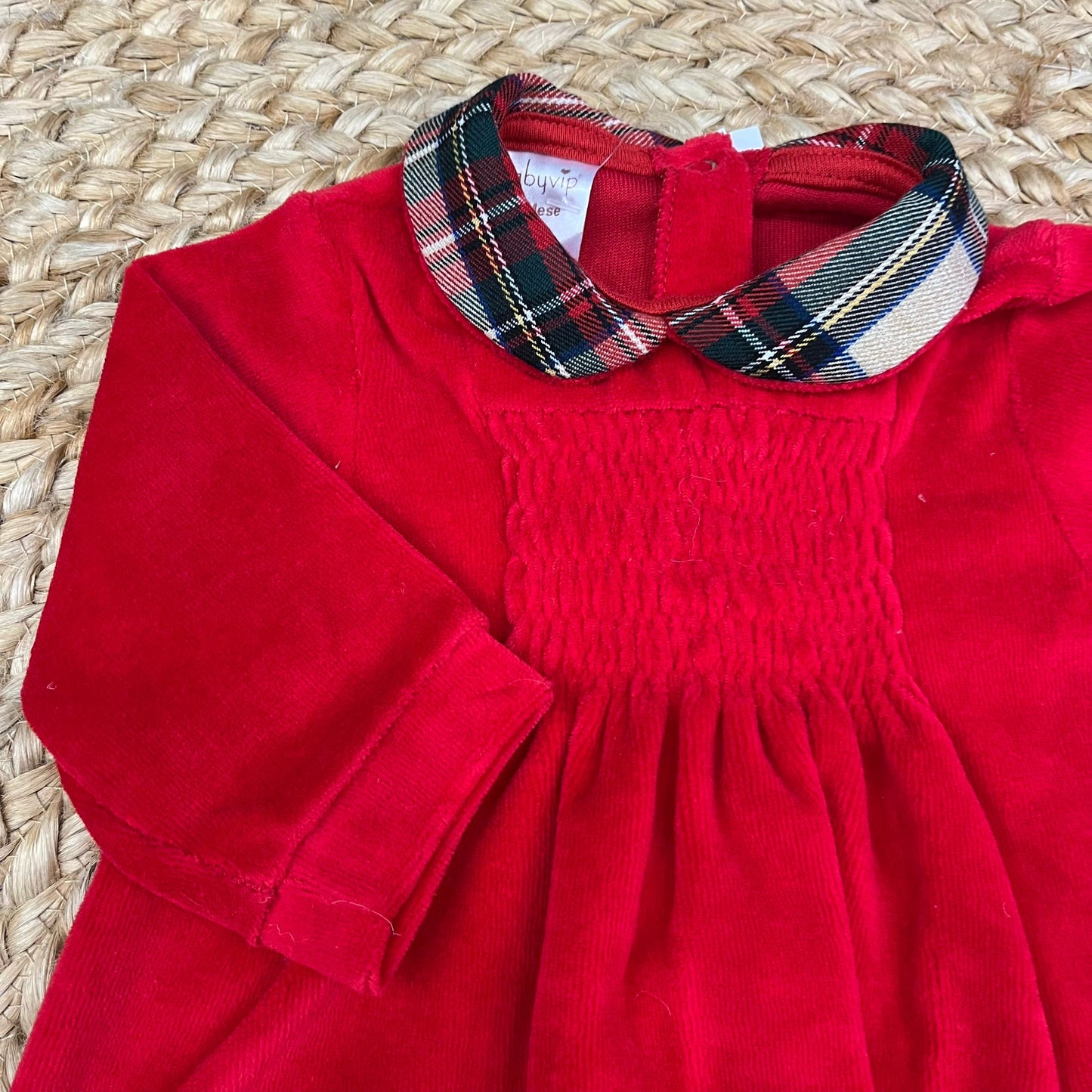 BabyVip Completino Con collo Tartan