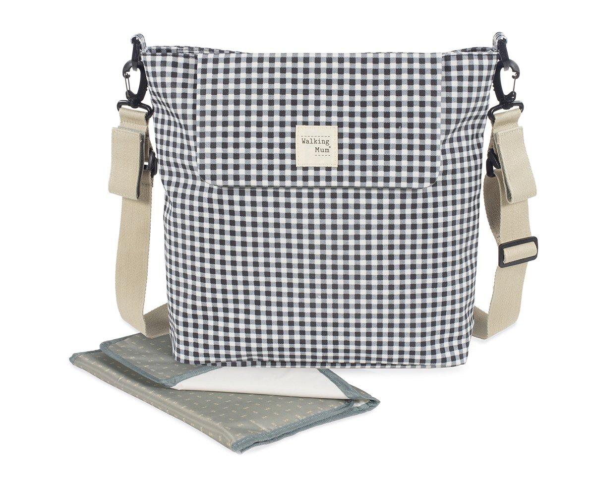 Walking Mum Borsa fasciatoio I love vichy black