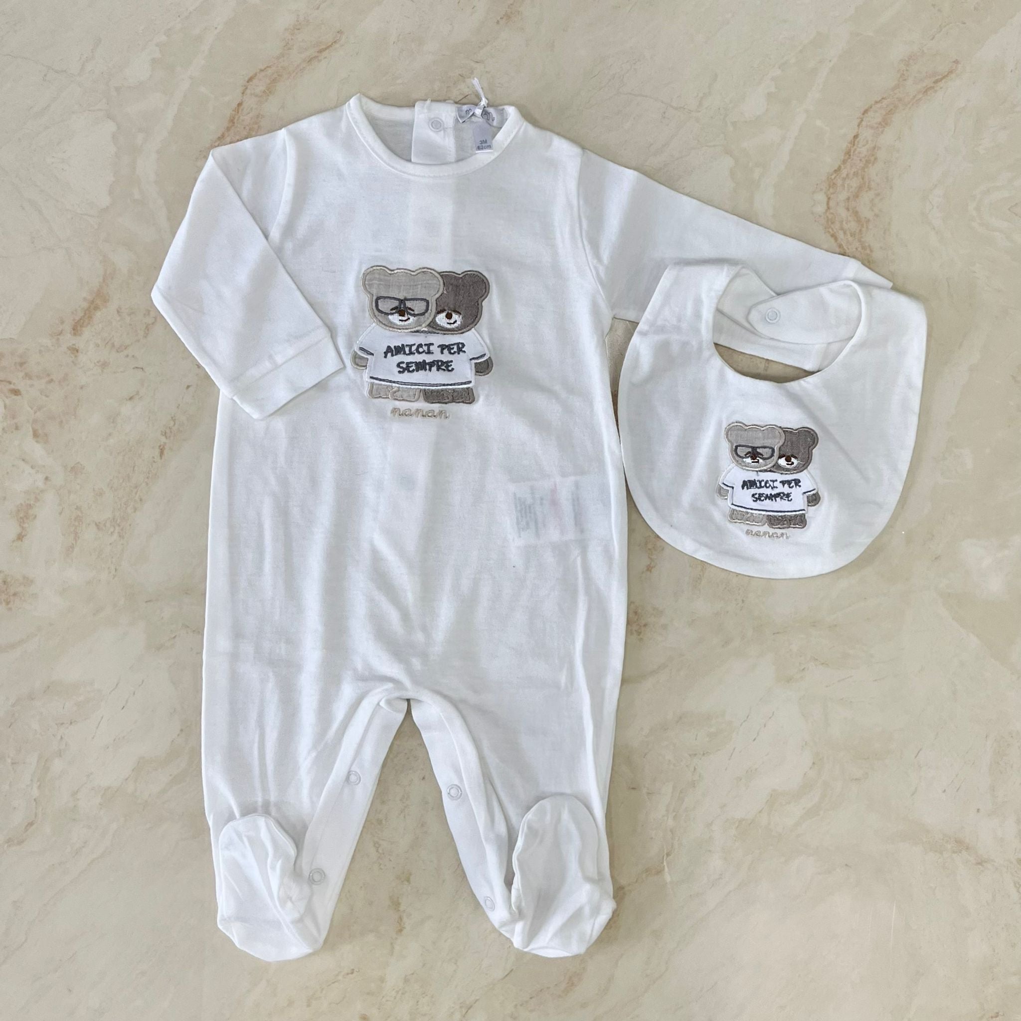 Nanàn Tutina e bavaglino in Cotone