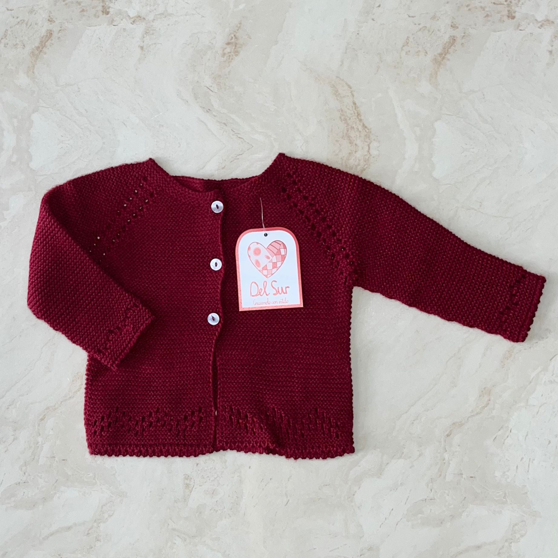 Del Sur Cardigan con traforature