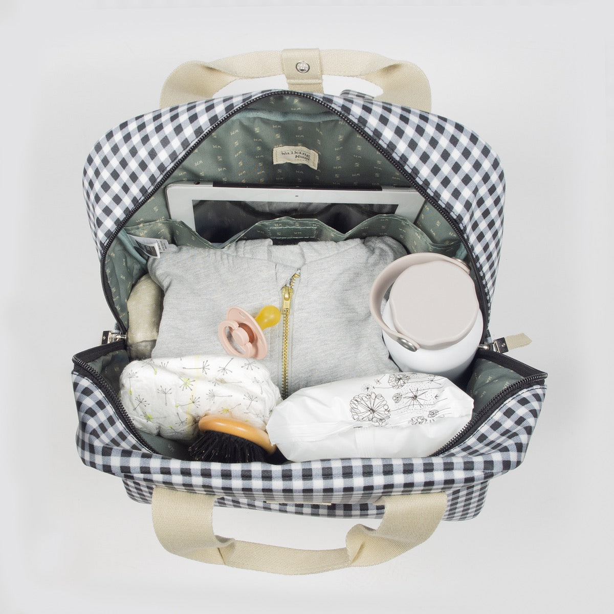 Walking Mum Zaino I love vichy black