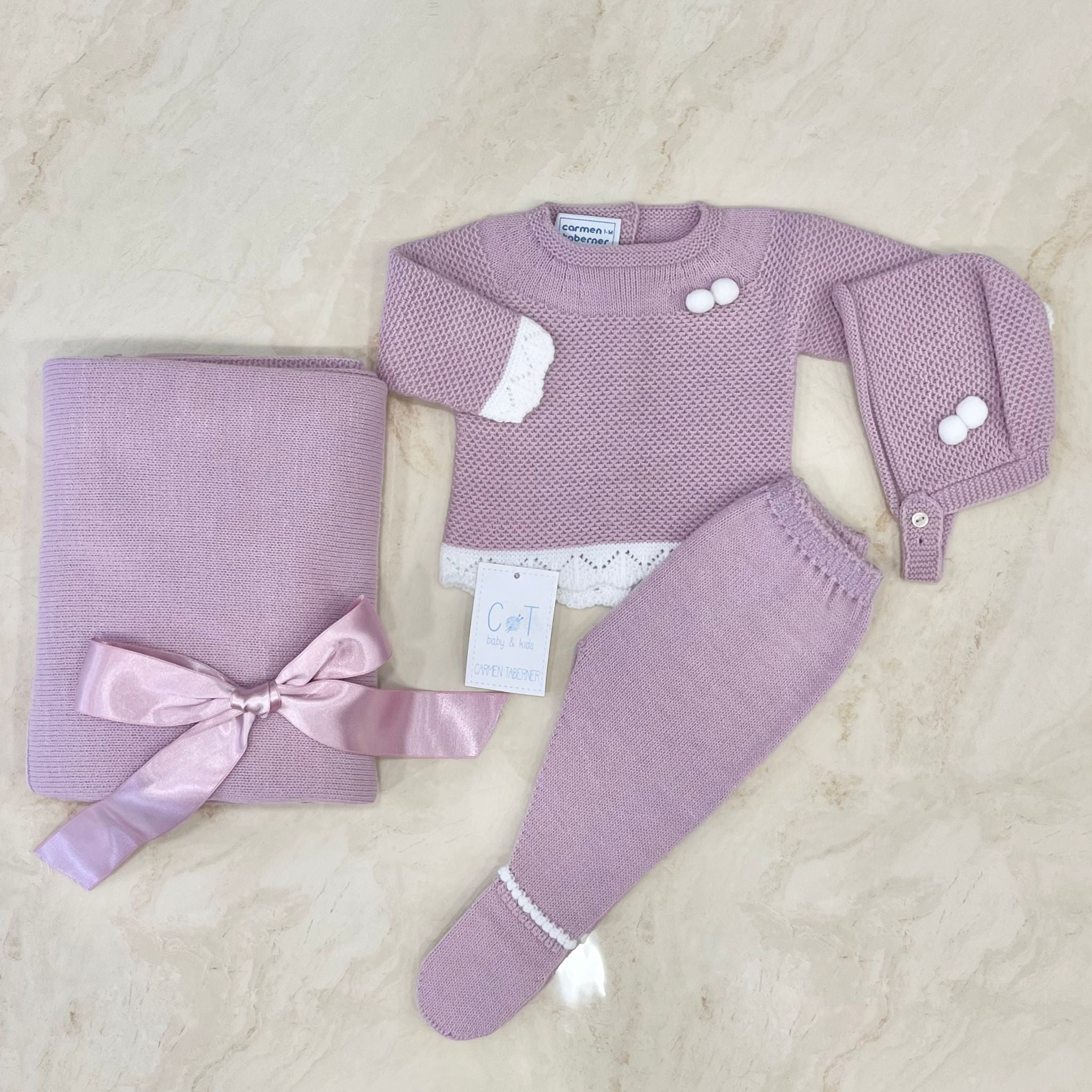 Carmen Taberner Set Nascita in Misto lana