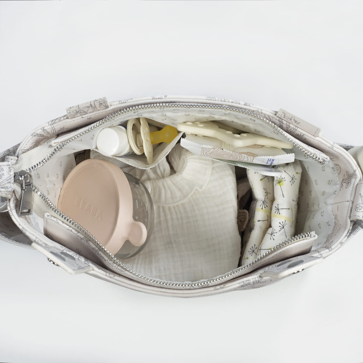 Pasito a Pasito Borsa Crossbody Toile de jouy Cream