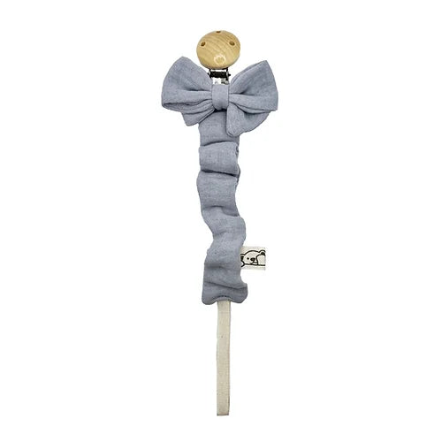 Cucùsettete Catenina Portaciuccio Clip in legno e fiocco