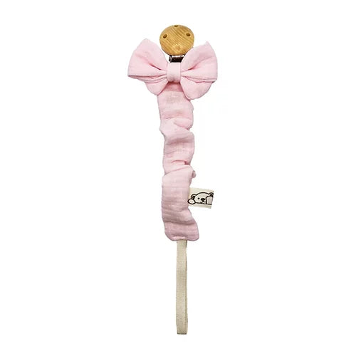 Cucùsettete Catenina Portaciuccio Clip in legno e fiocco