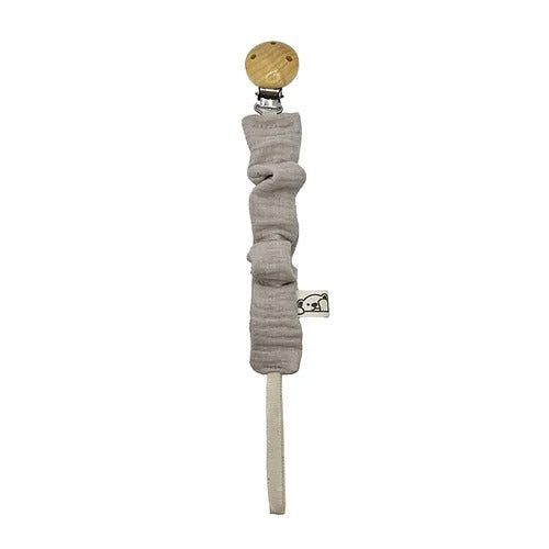 Cucùsettete Catenina Portaciuccio Clip in legno naturale