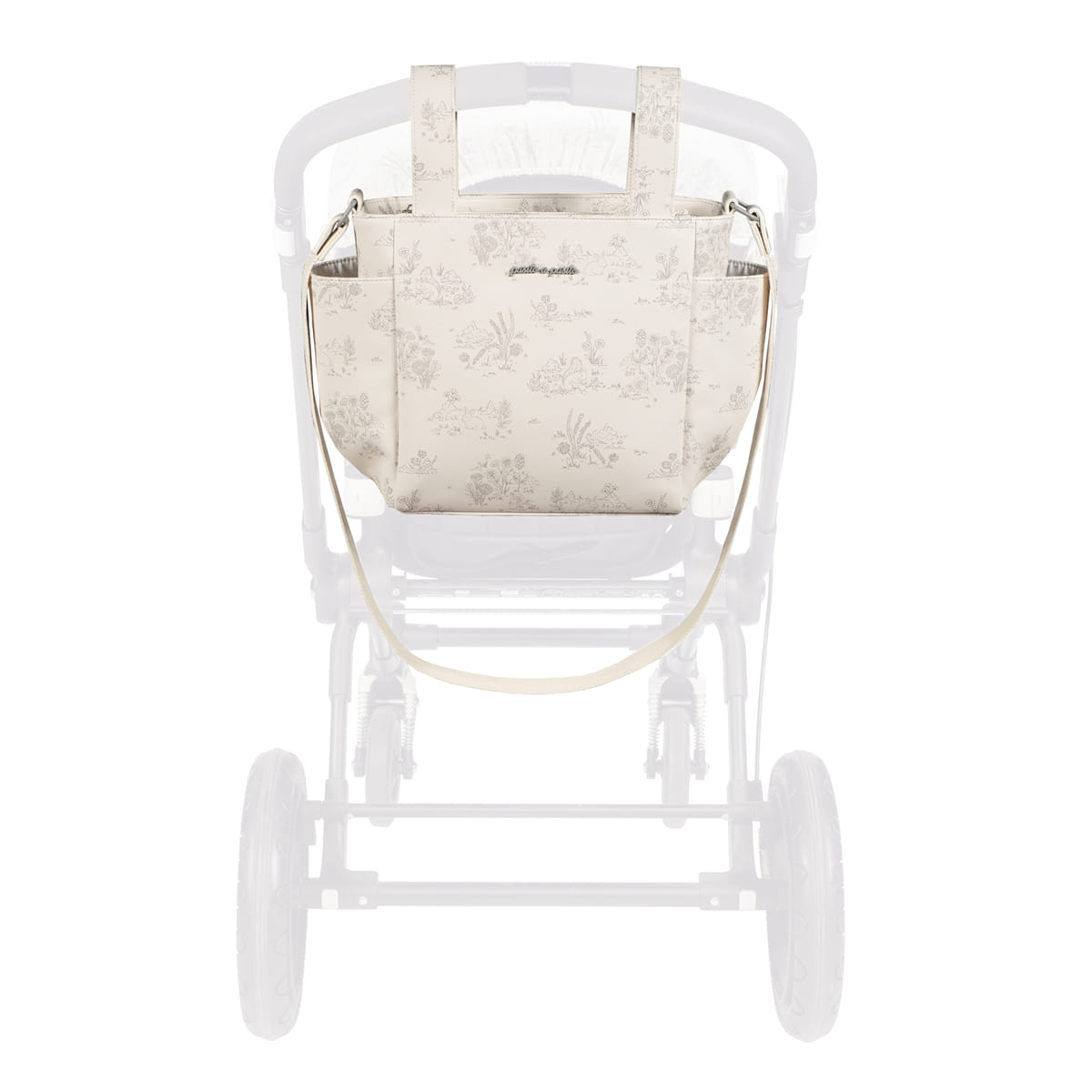 Pasito a Pasito Borsa Crossbody Toile de jouy Cream