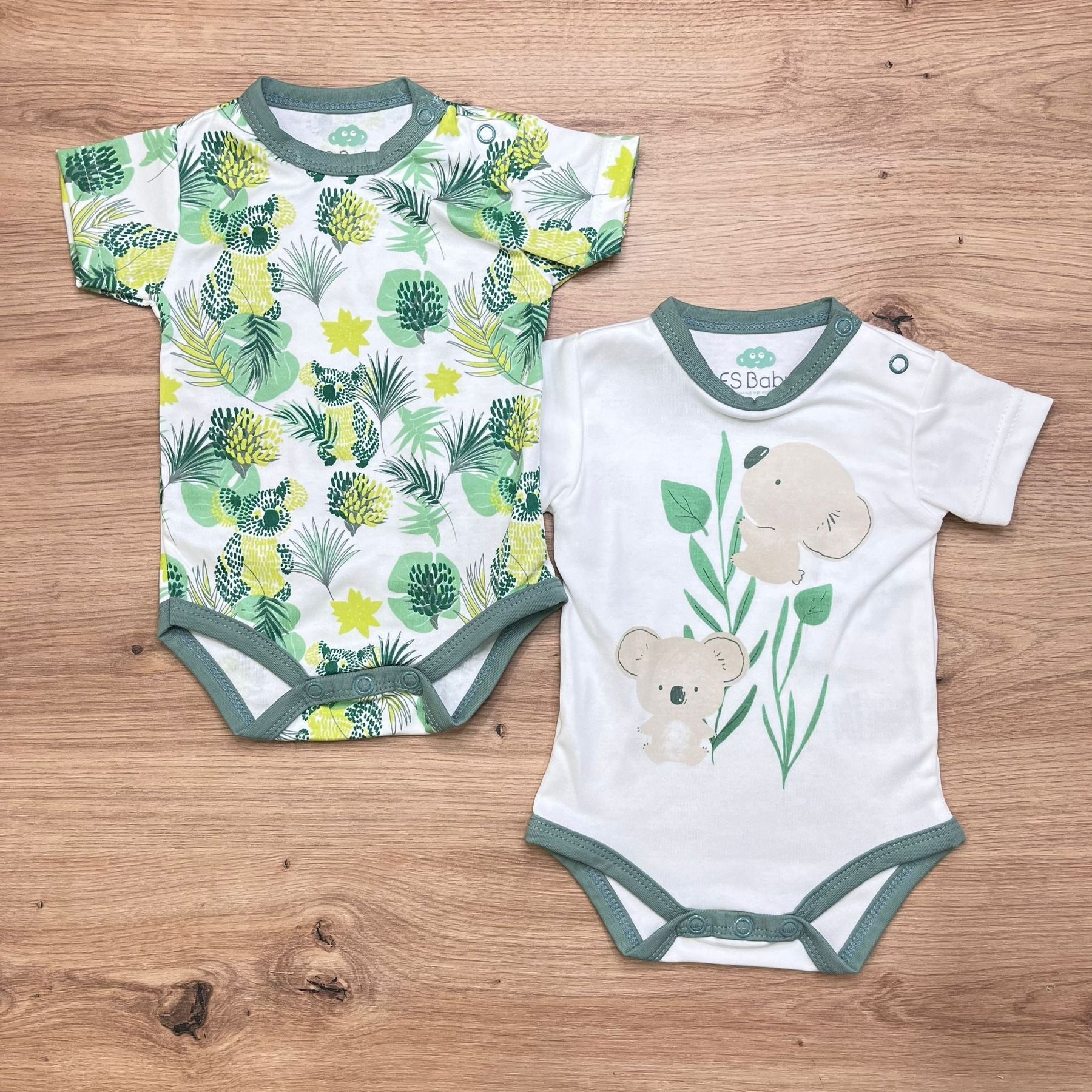 Fs Baby Set Body Koala e Foglie