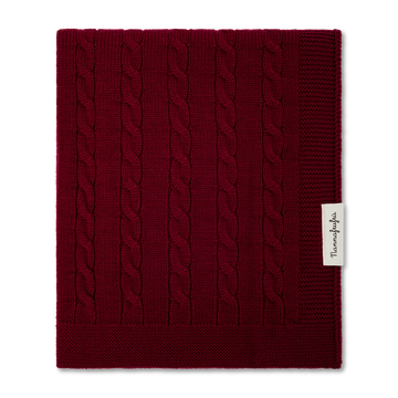 Nannafrufru Coperta Treccia Bordeaux