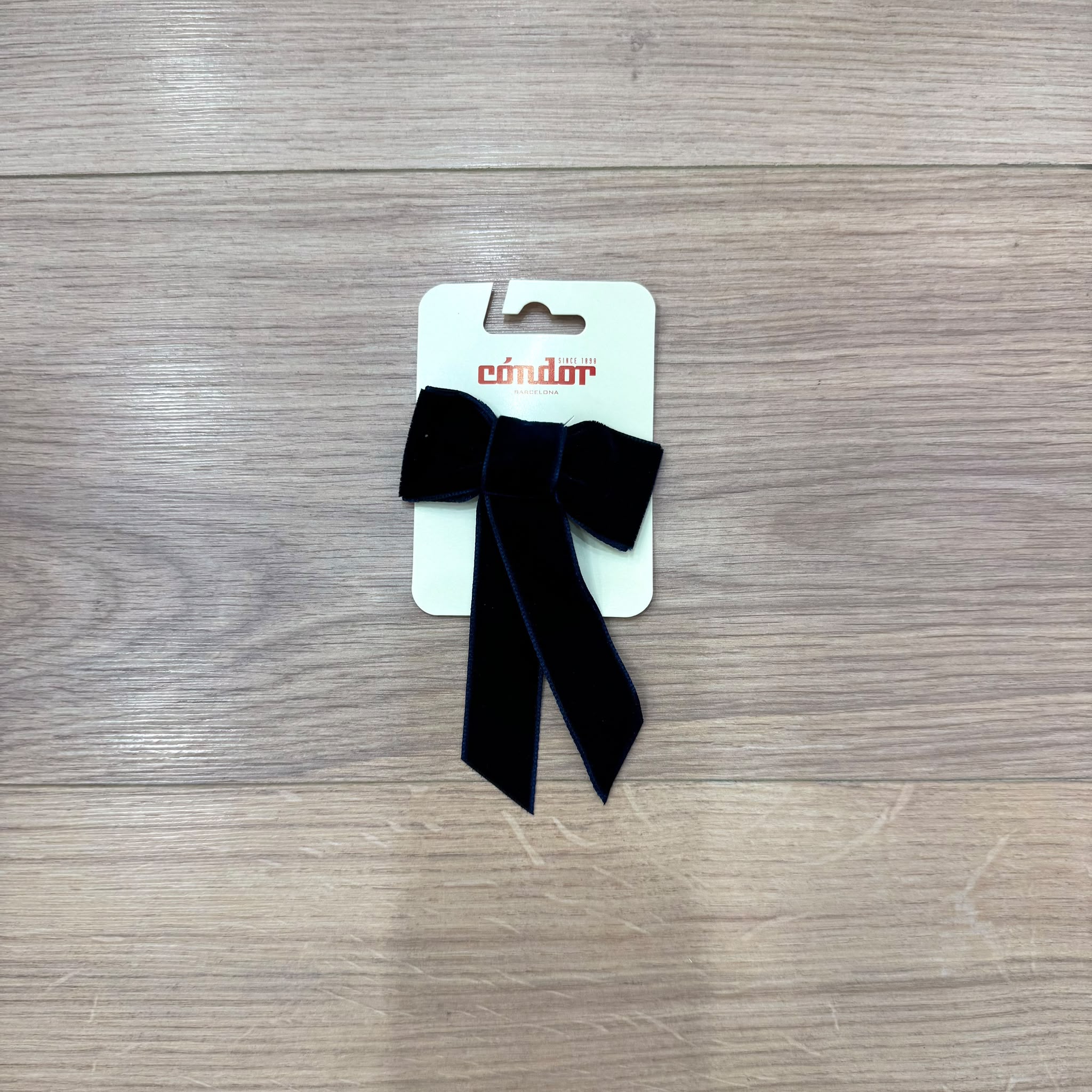 Condor clip fiocco in velluto