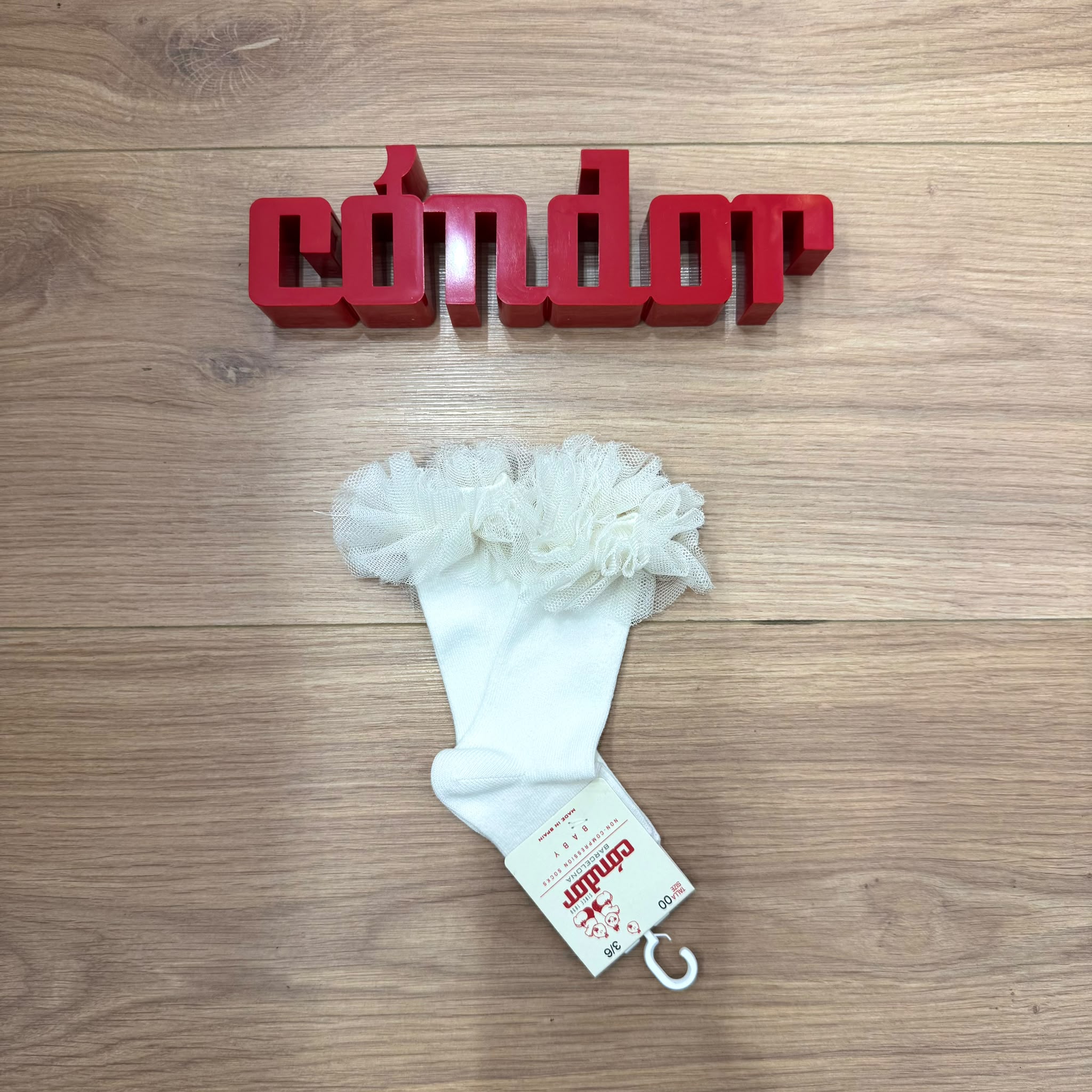 Condor calzino alto con toulle