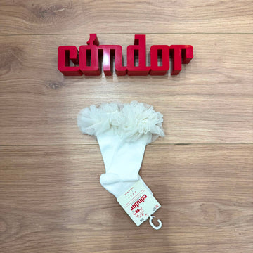 Condor calzino alto con toulle