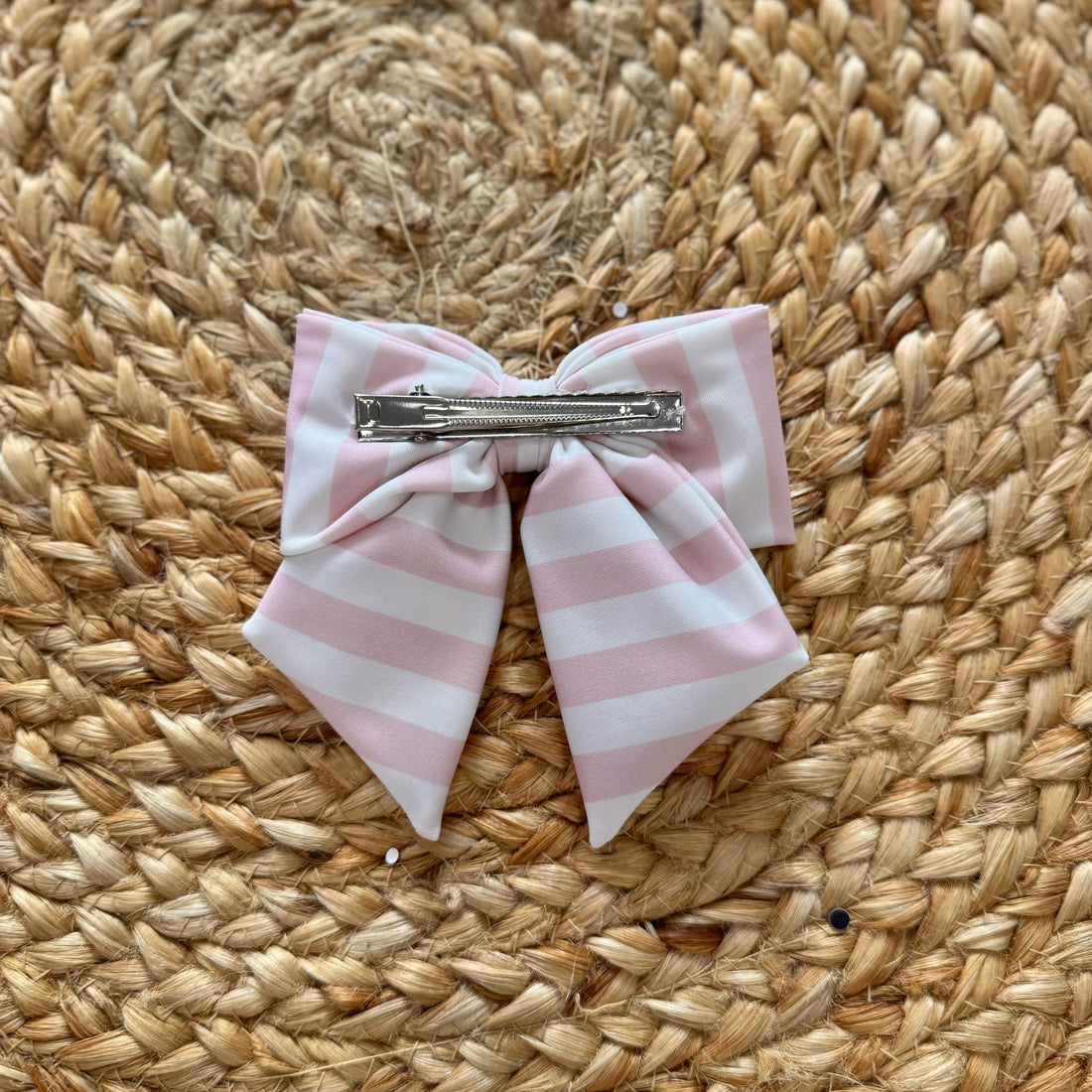 Meia Pata Clip per capelli Pink Stripes