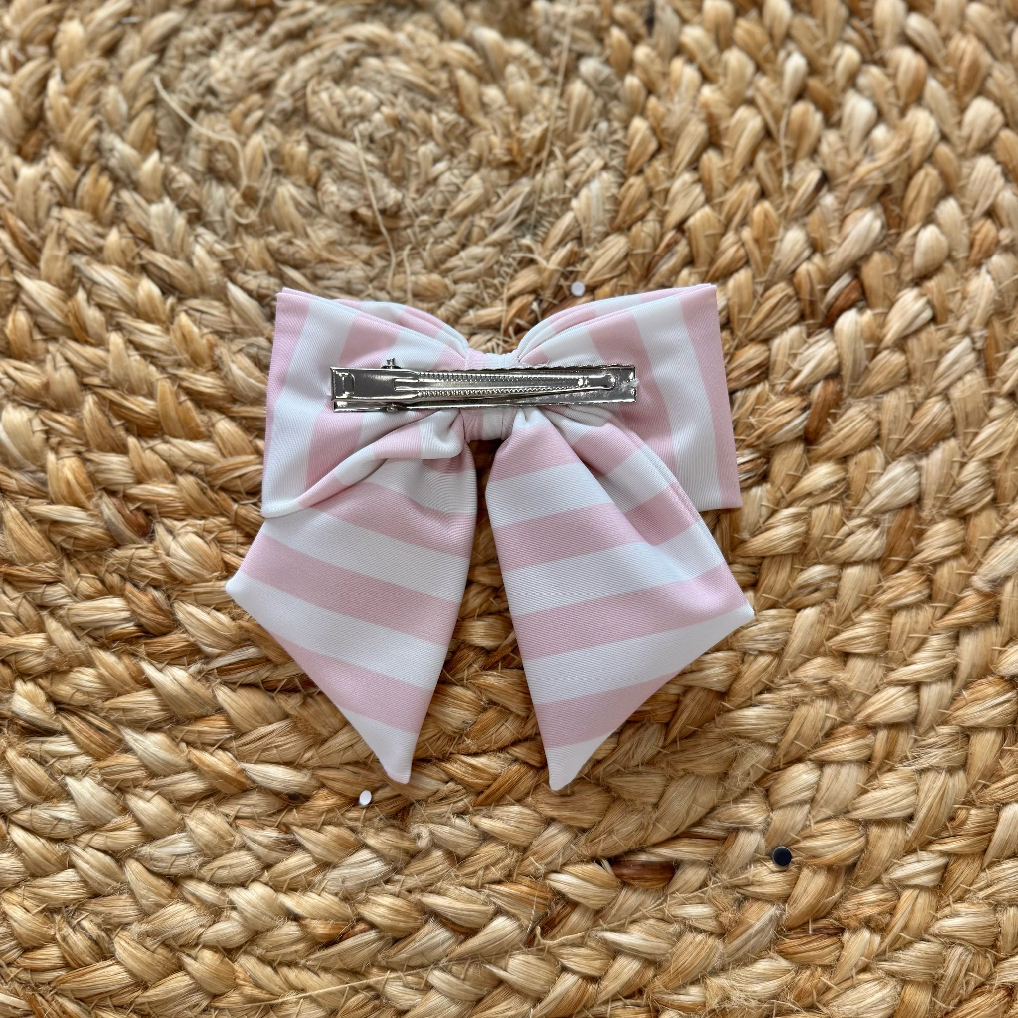 Meia Pata Clip per capelli Pink Stripes