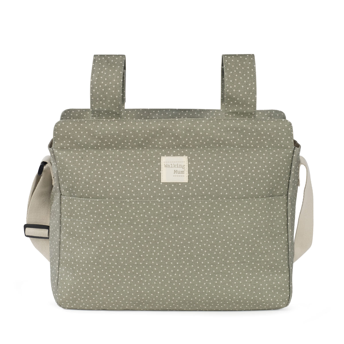 Walking Mum Borsa fasciatoio Pois Poppy  Muschio