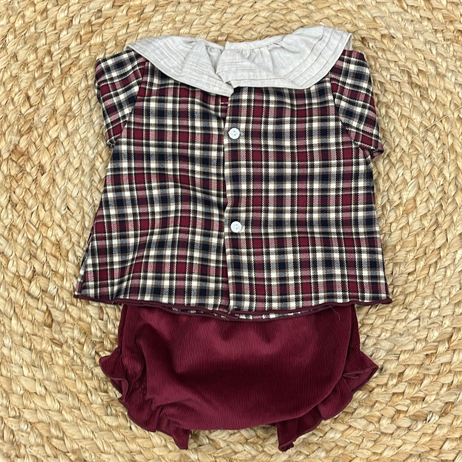 Calamaro Blusa e coulotte Scozzese