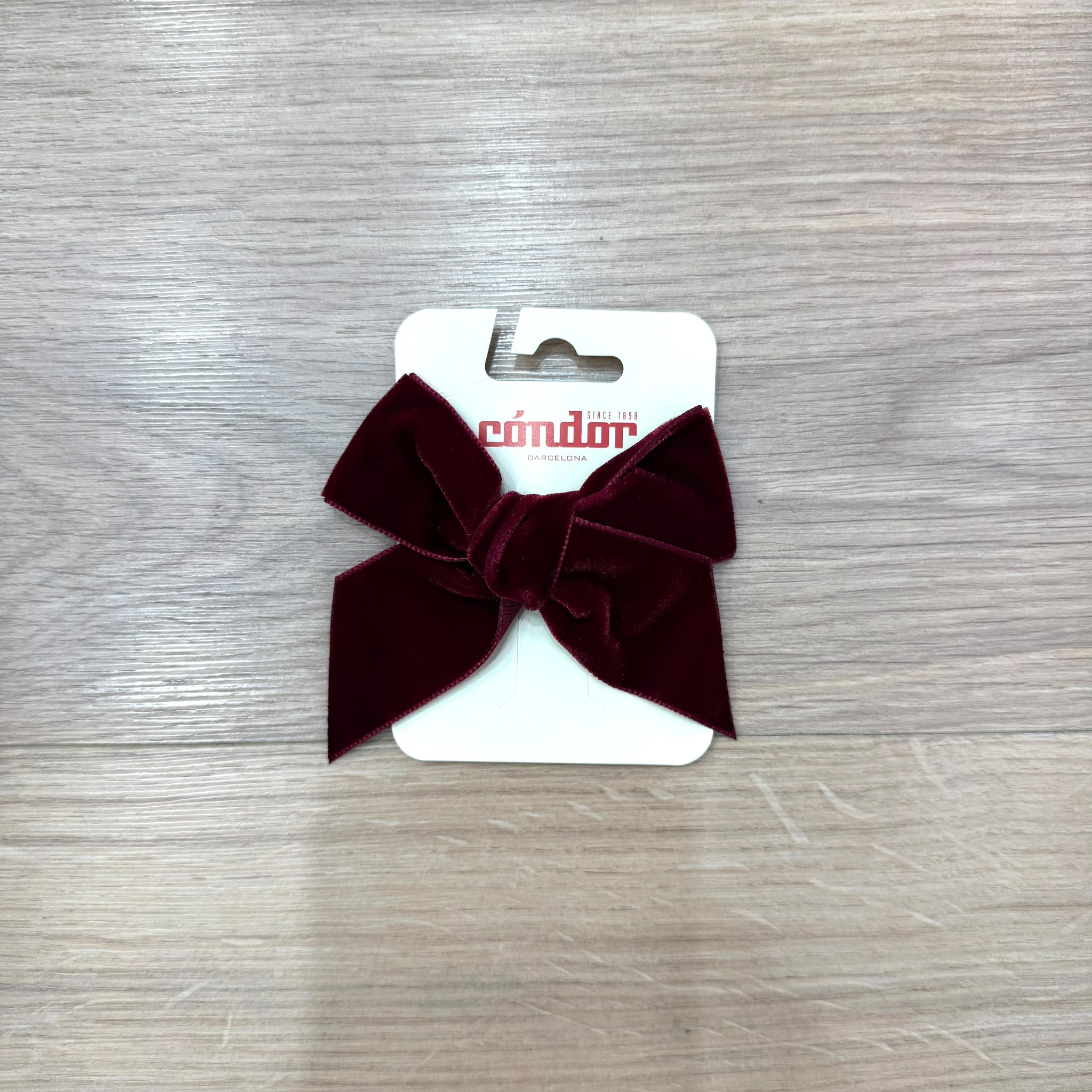 Condor clip fiocco in velluto