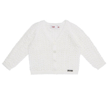 Cardigan condor in filo traforato