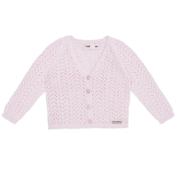 Cardigan condor in filo traforato