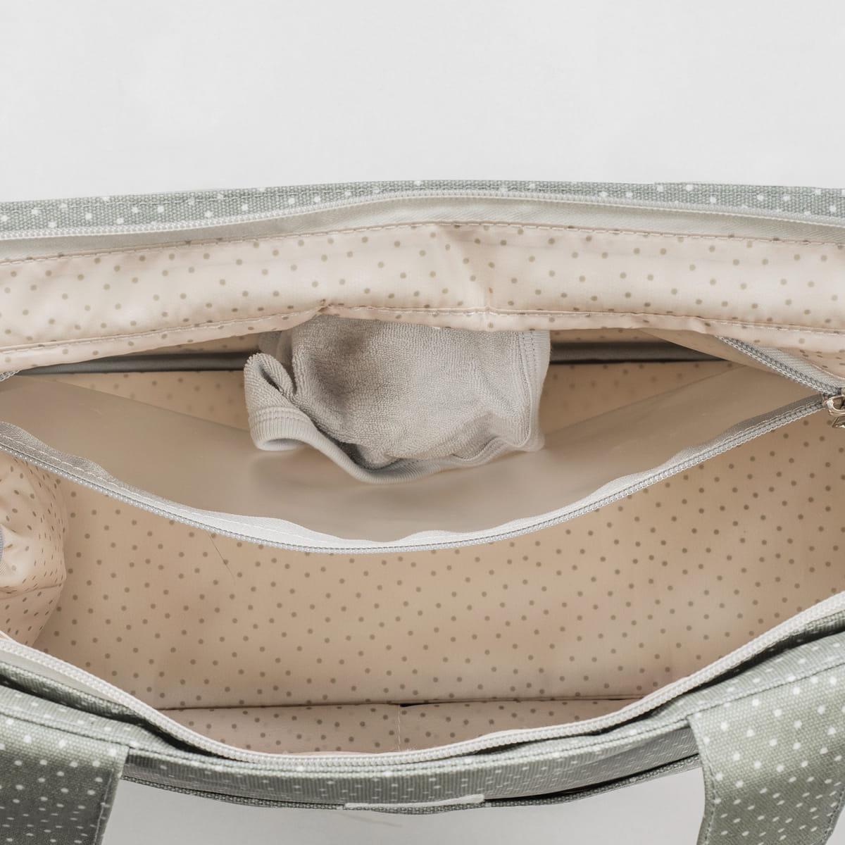 Walking Mum Borsa fasciatoio Pois Poppy  Muschio