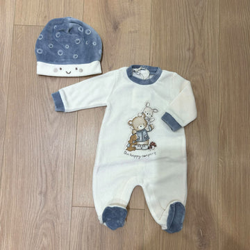Melby tutina in ciniglia con cappellino