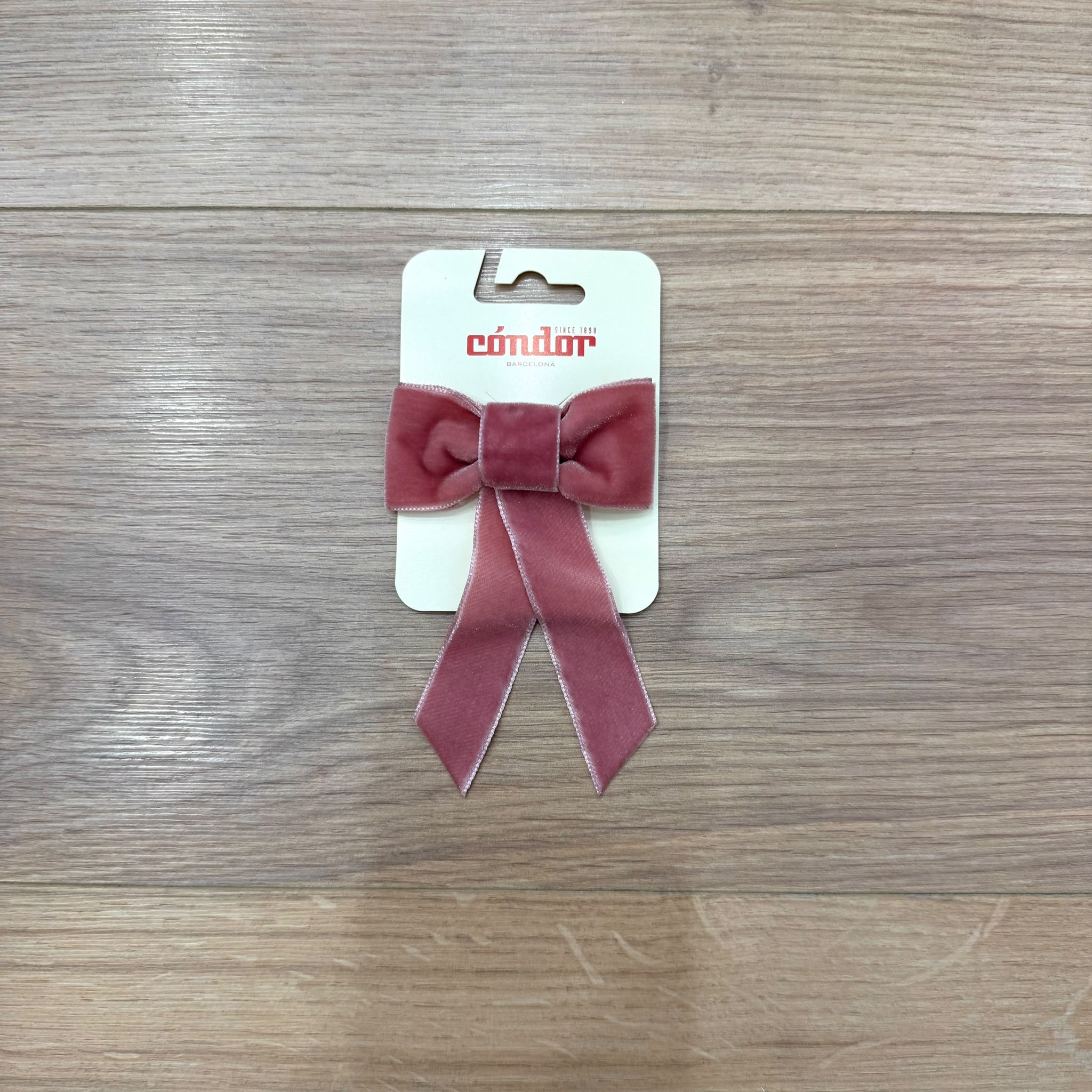 Condor clip fiocco in velluto
