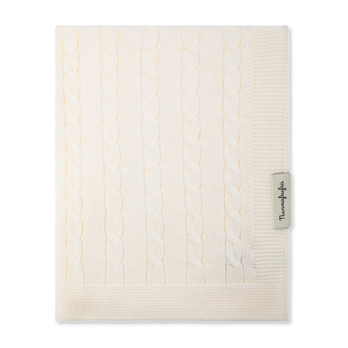 Nannafrufru Coperta Treccia Panna