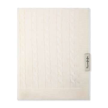Nannafrufru Coperta Treccia Panna