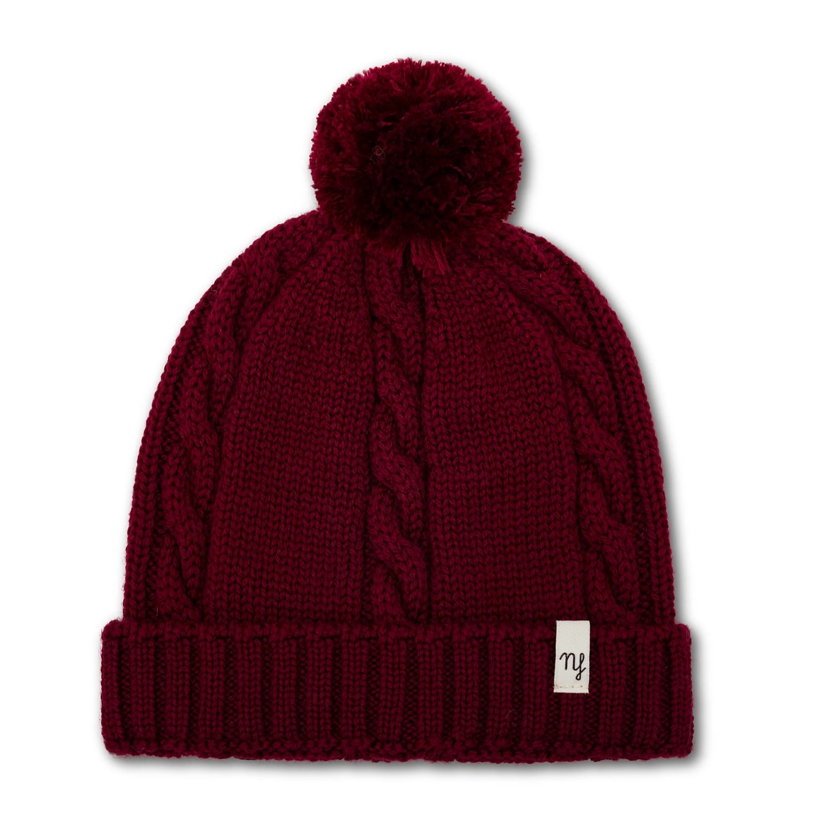 Nannafrufru Cappellino Treccia con Pom Pon