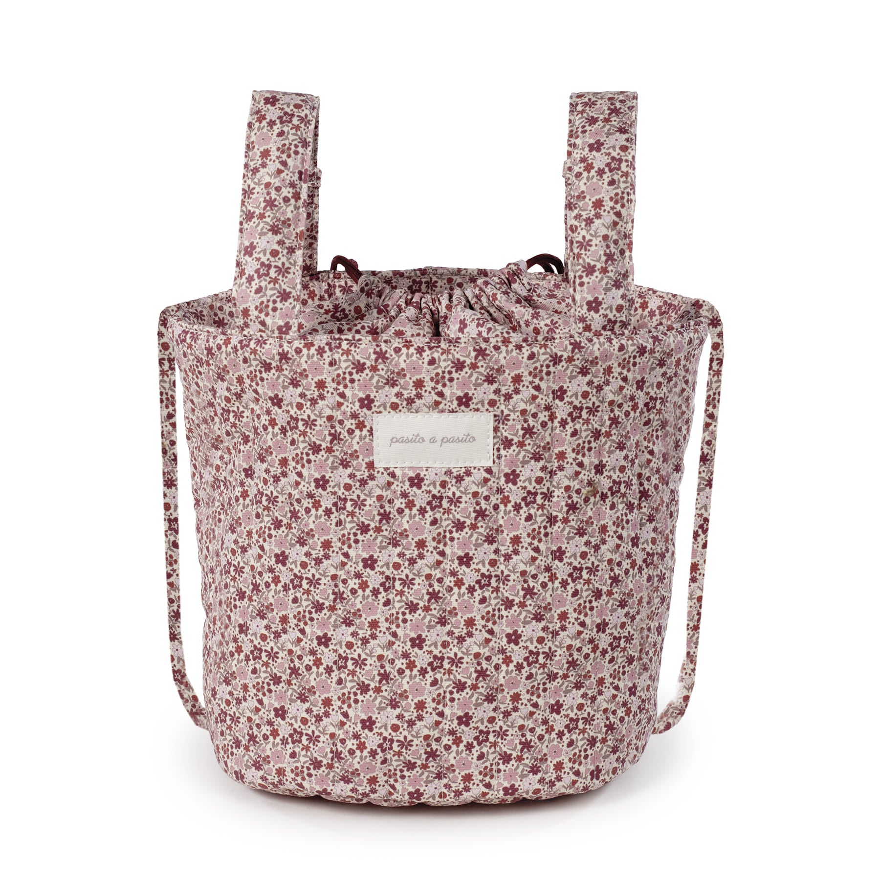 Pasito a Pasito Borsa Bucket Cherry Flowers
