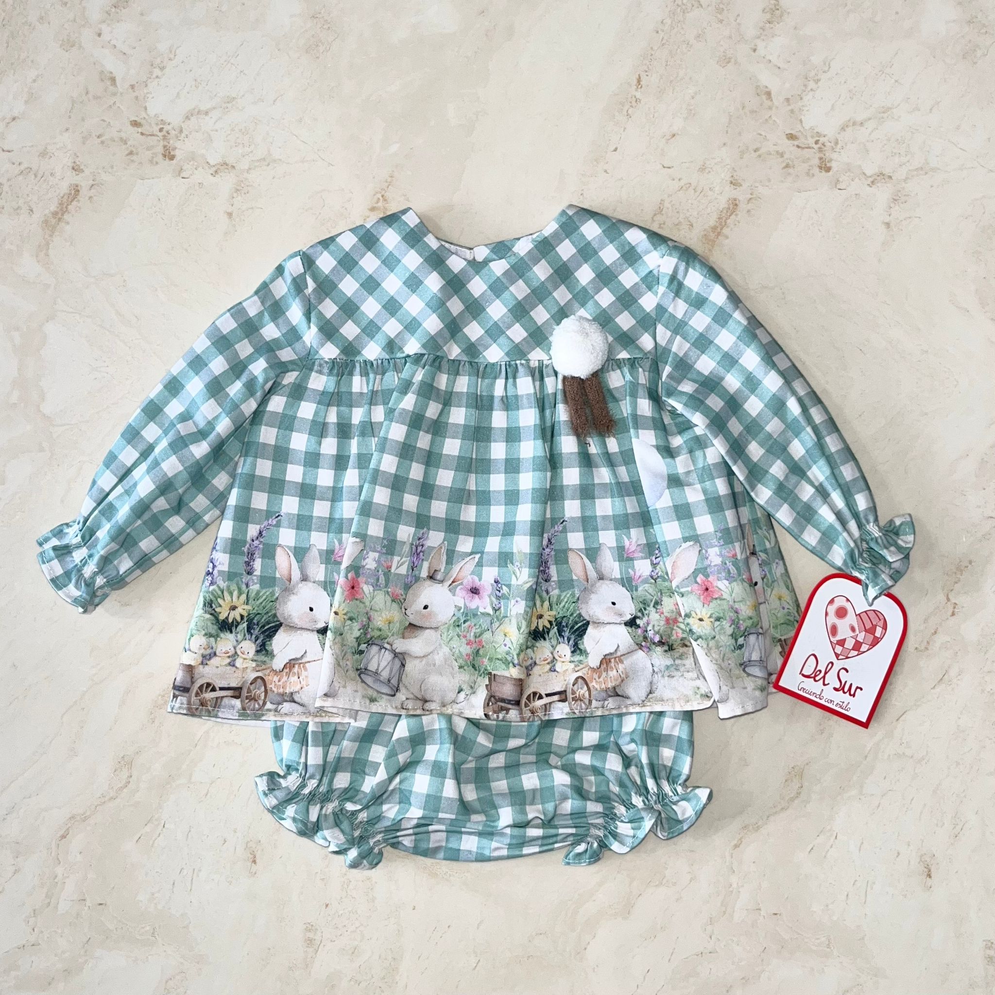 Del Sur Blusa e coulotte A quadri