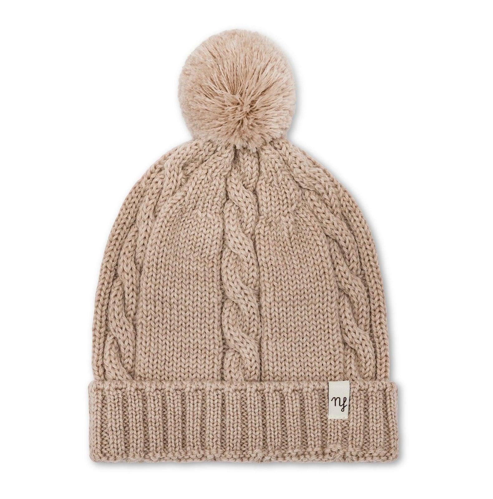 Nannafrufru Cappellino Treccia con Pom Pon