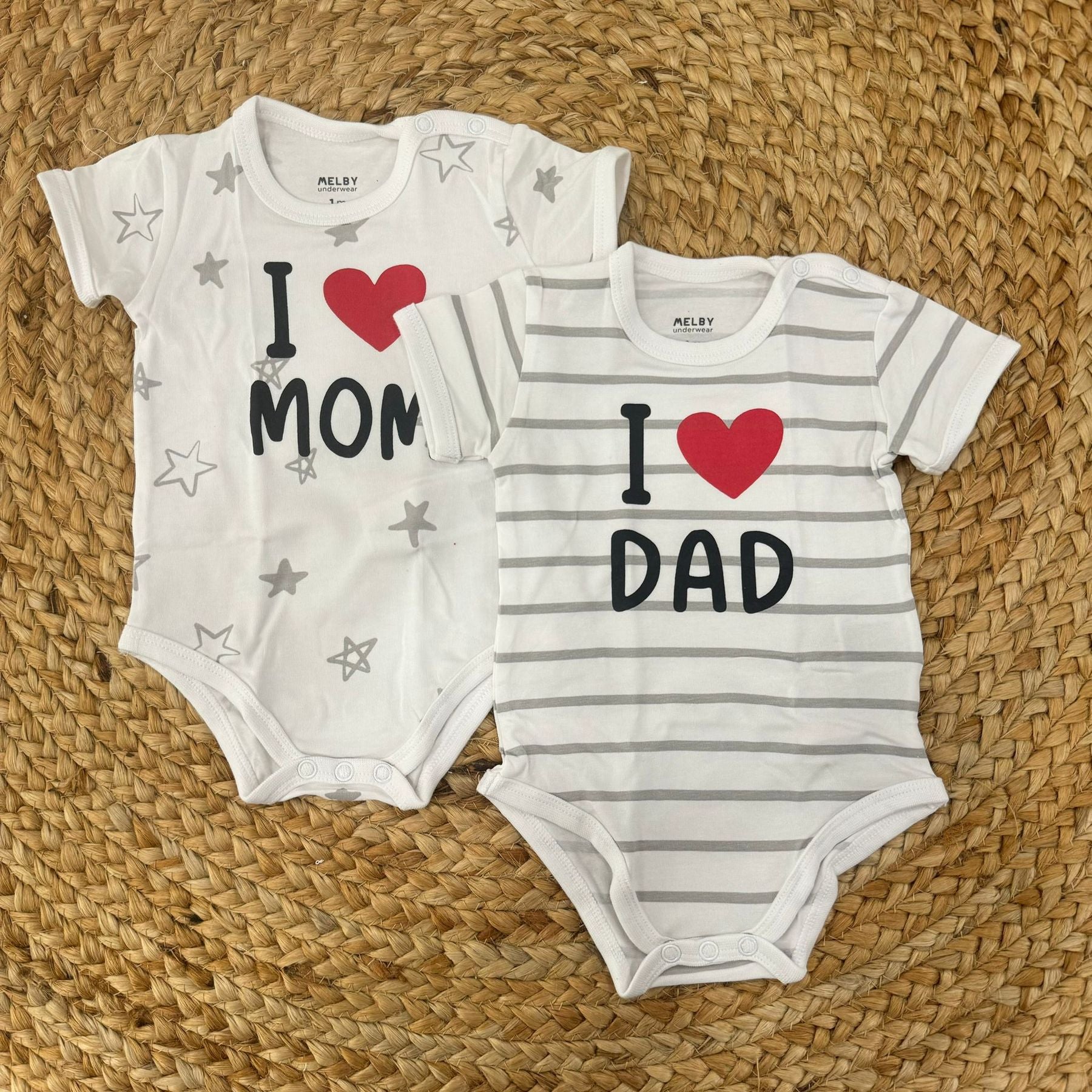 Melby Set Body i Love Dad and Mom