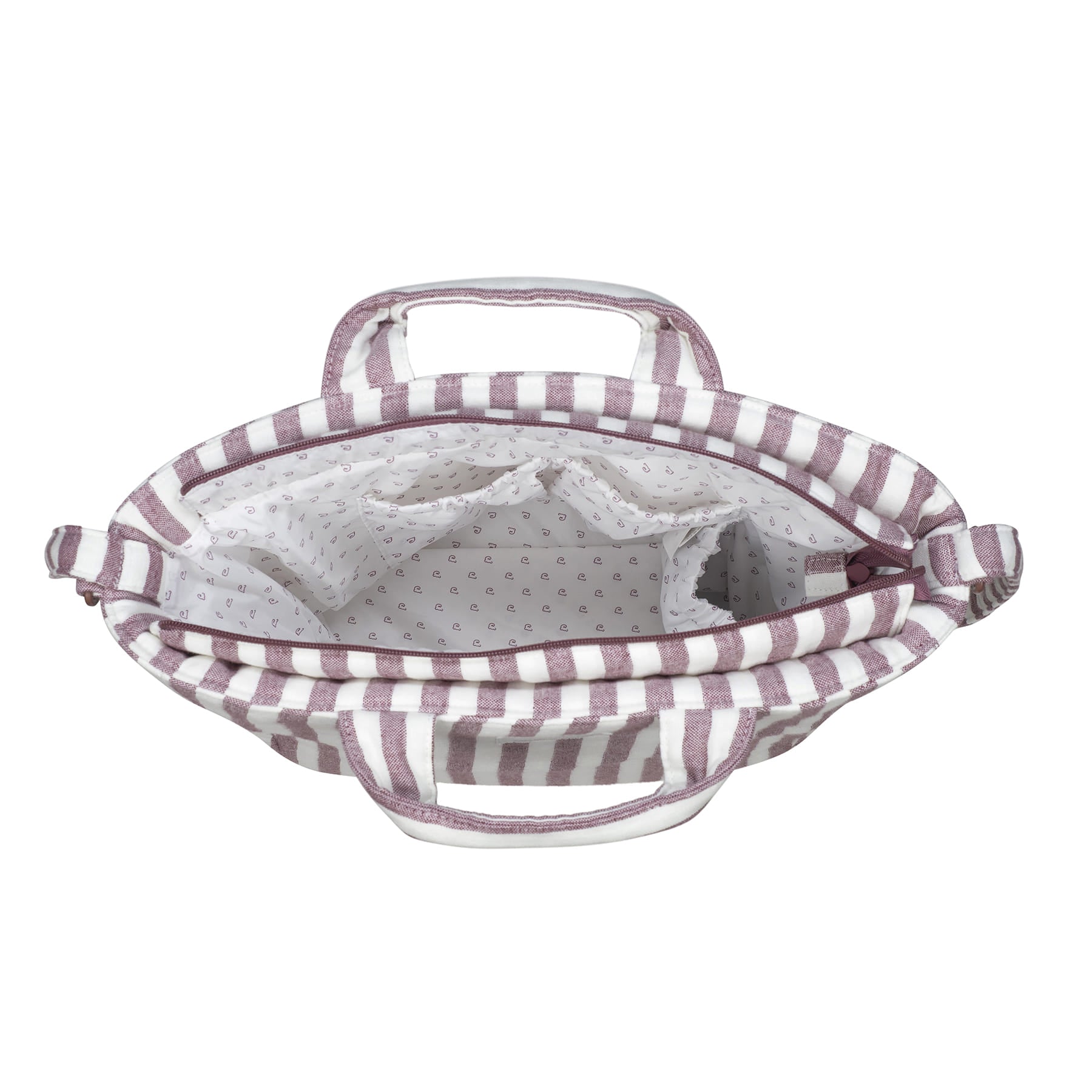 Pasito a Pasito Borsa fasciatoio Cherry Stripe