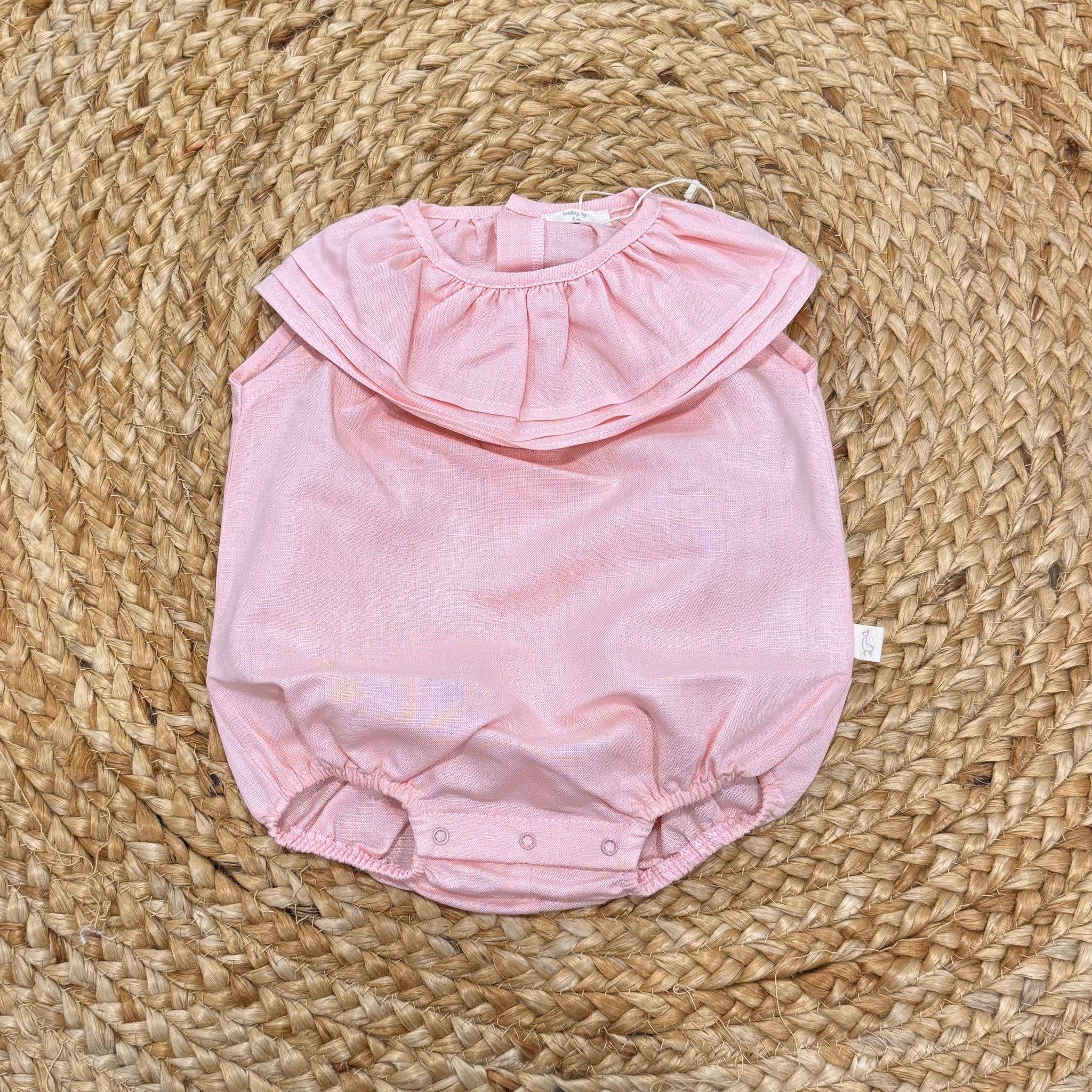 Baby Gi Pagliaccetto Misto Lino - Anima Kids