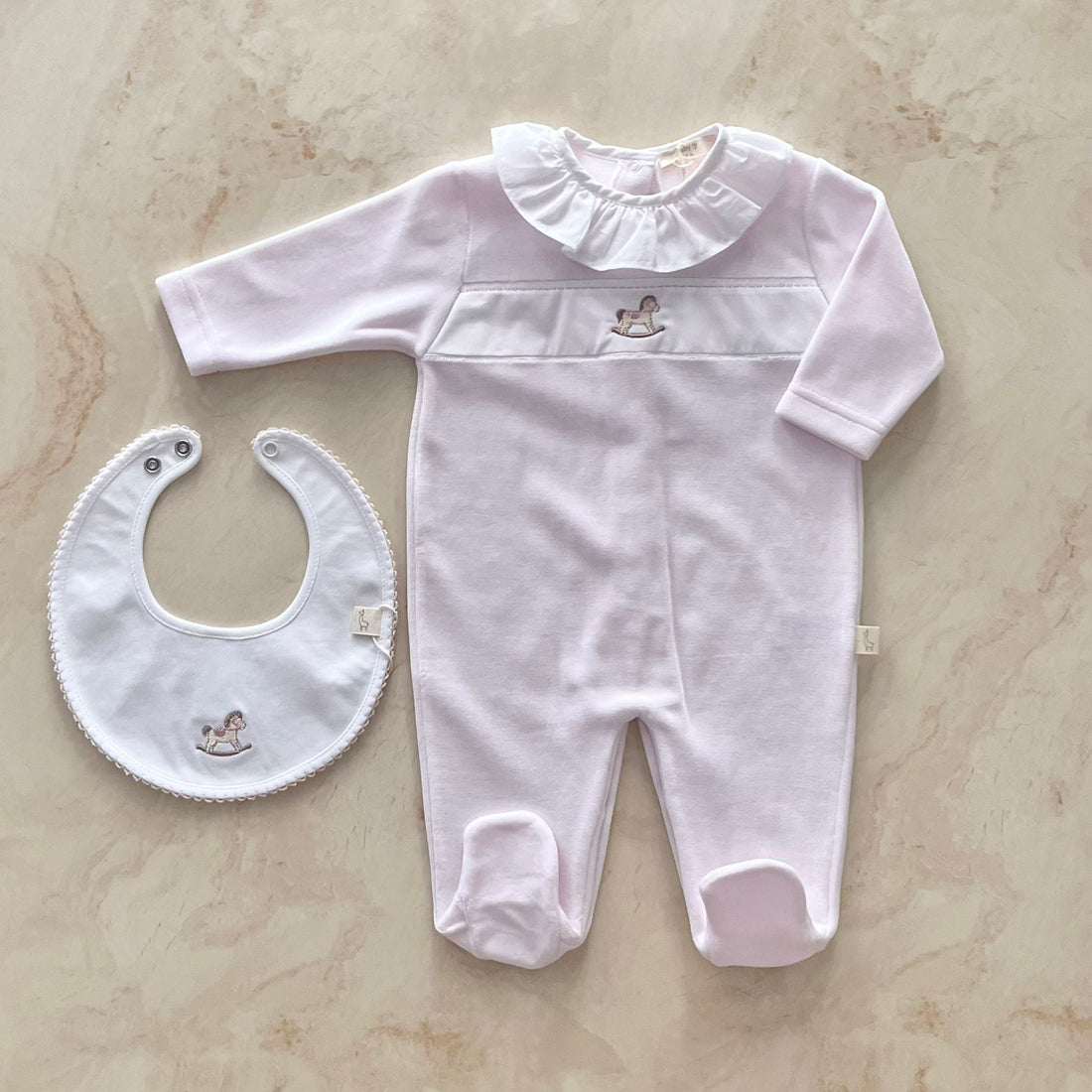 Baby Gi Tutina e bavaglino in Ciniglia - Anima Kids