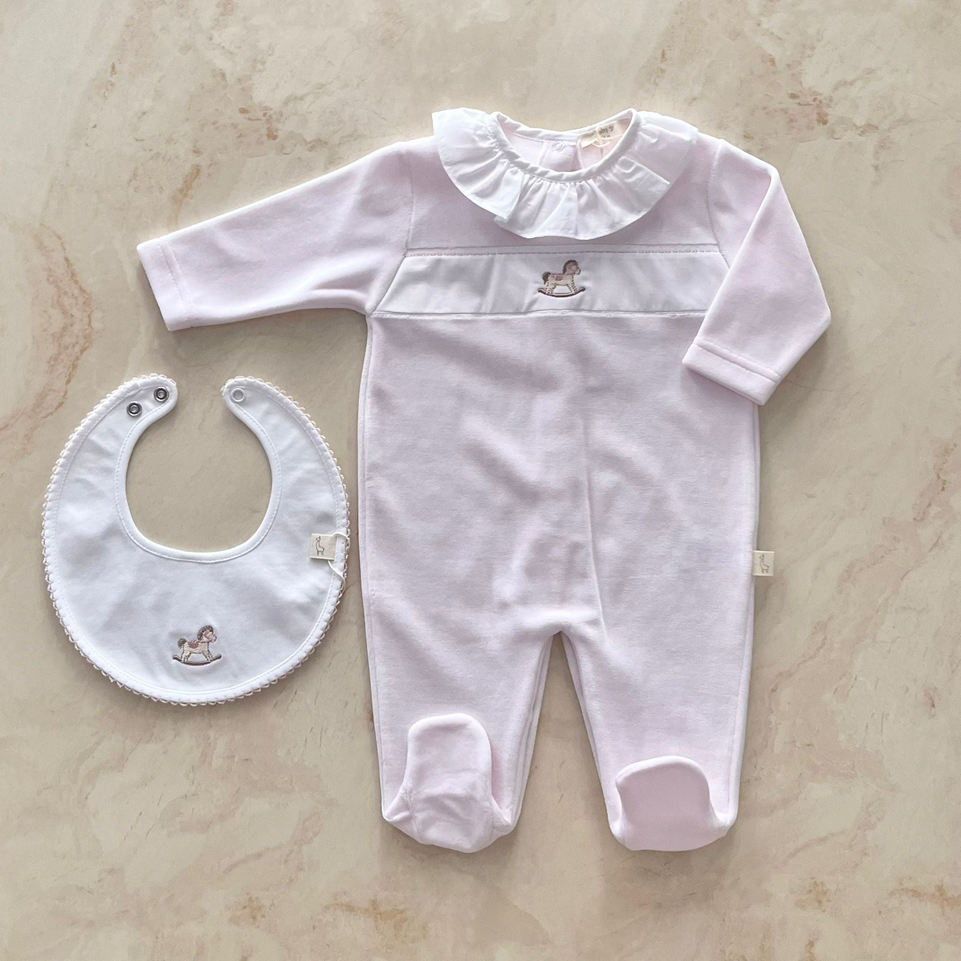 Baby Gi Tutina e bavaglino in Ciniglia - Anima Kids