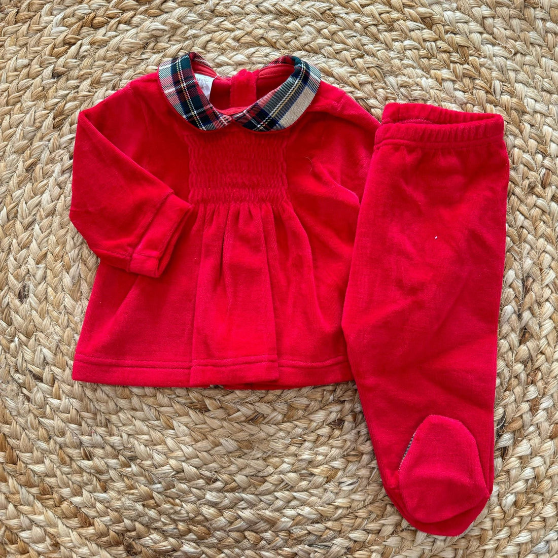 BabyVip Completino Con collo Tartan - Anima Kids