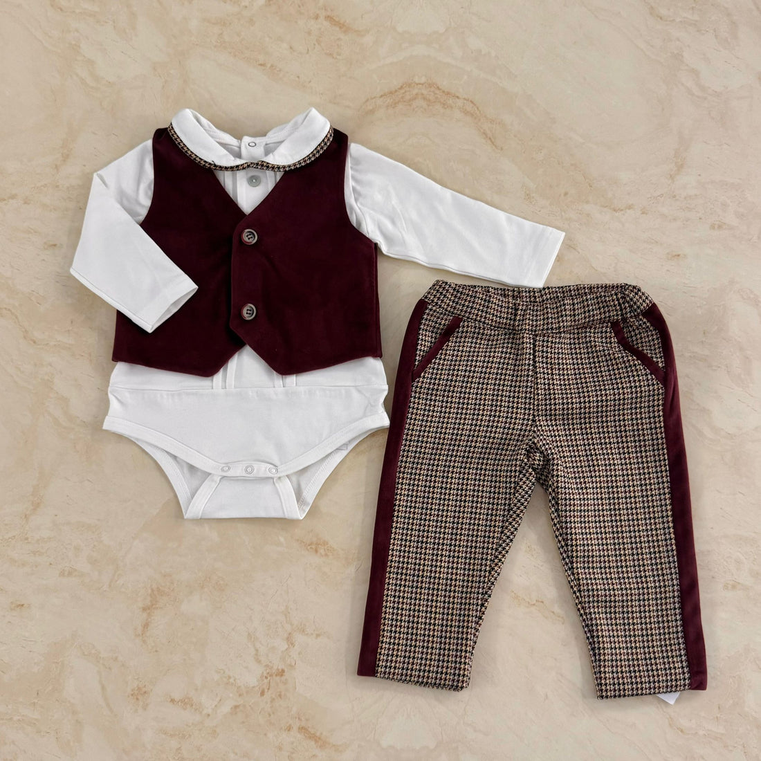 BabyVip Completino Pied de poule - Anima Kids