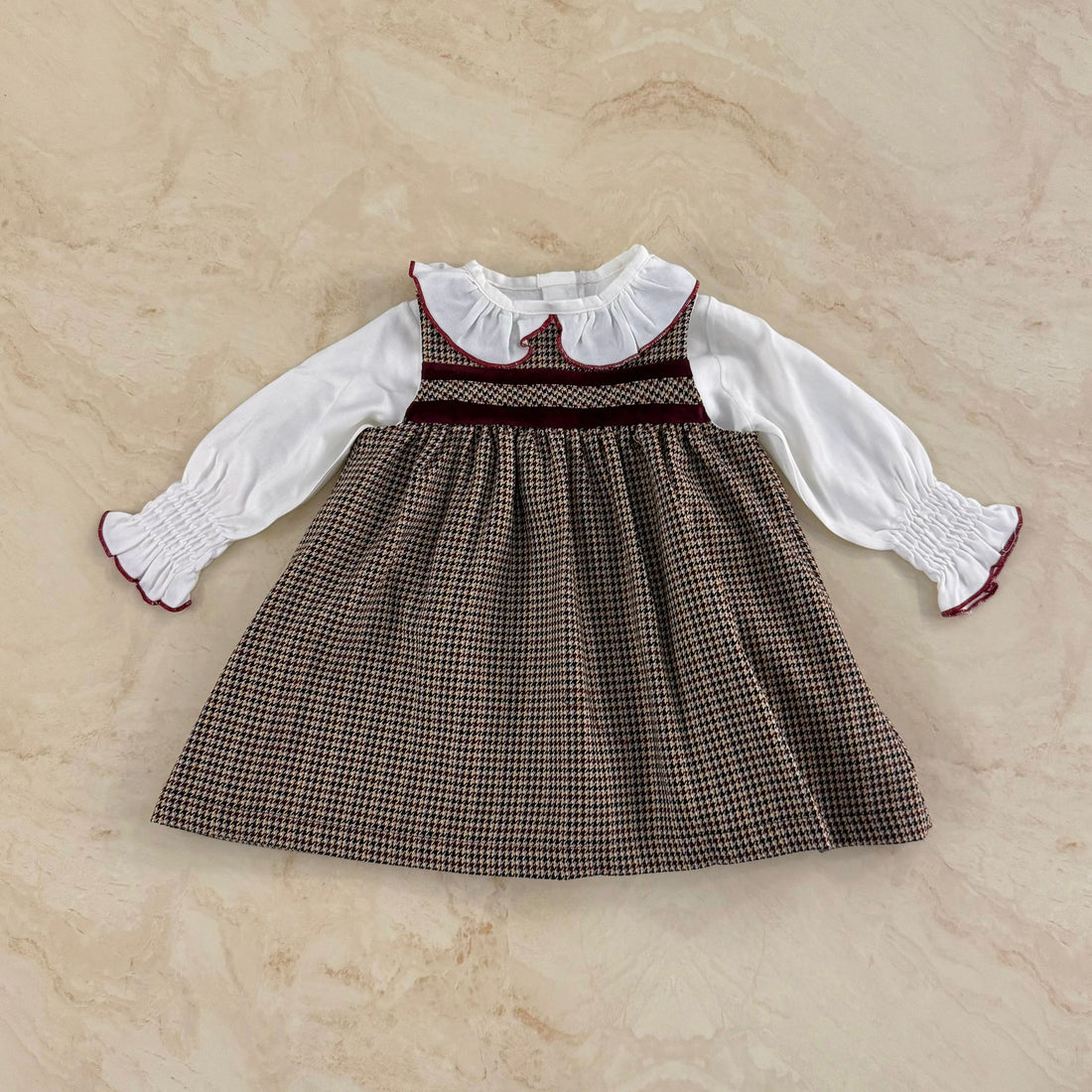 BabyVip Scamiciata con body Pied de poule - Anima Kids