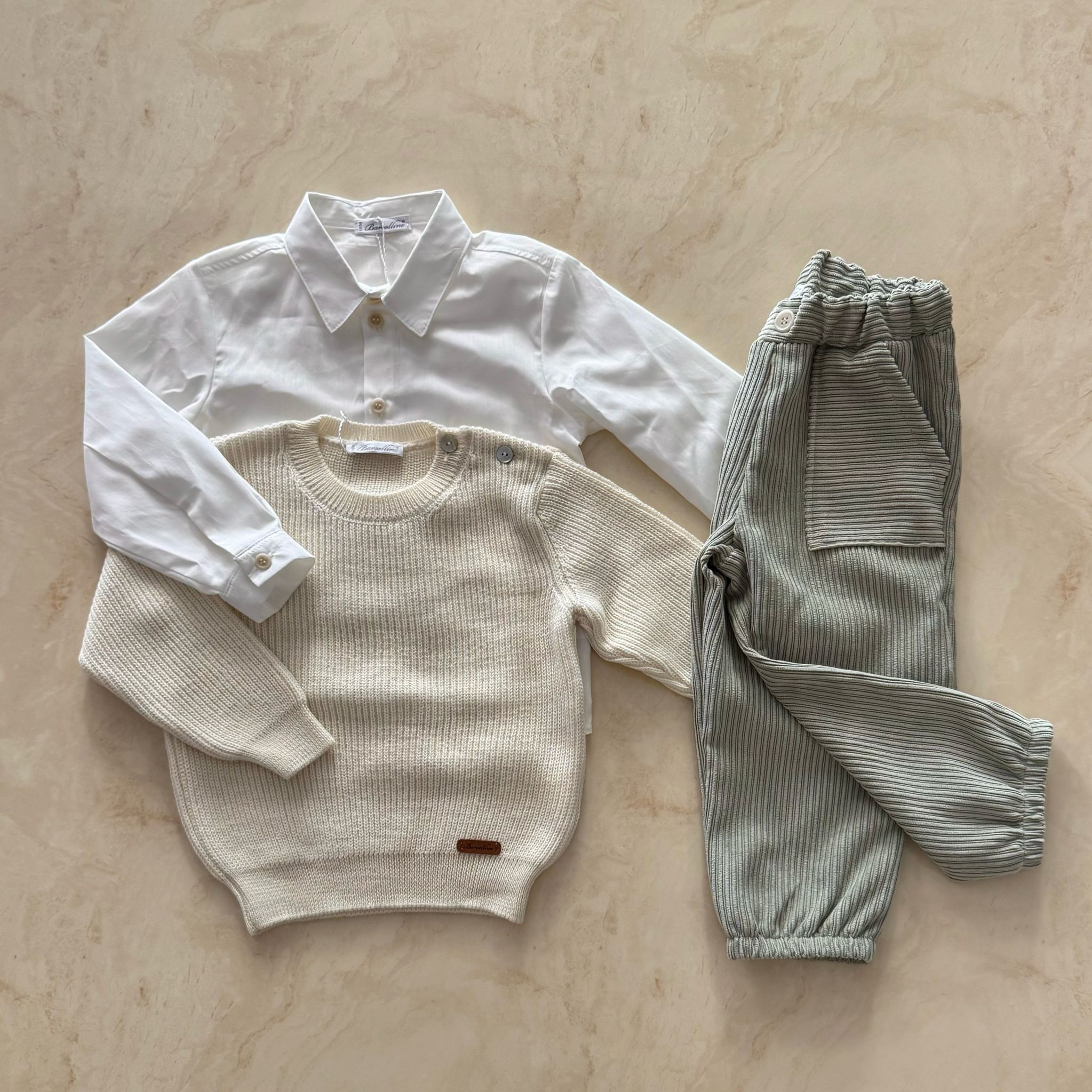 Barcellino Completino 3 pezzi in Velluto - Anima Kids