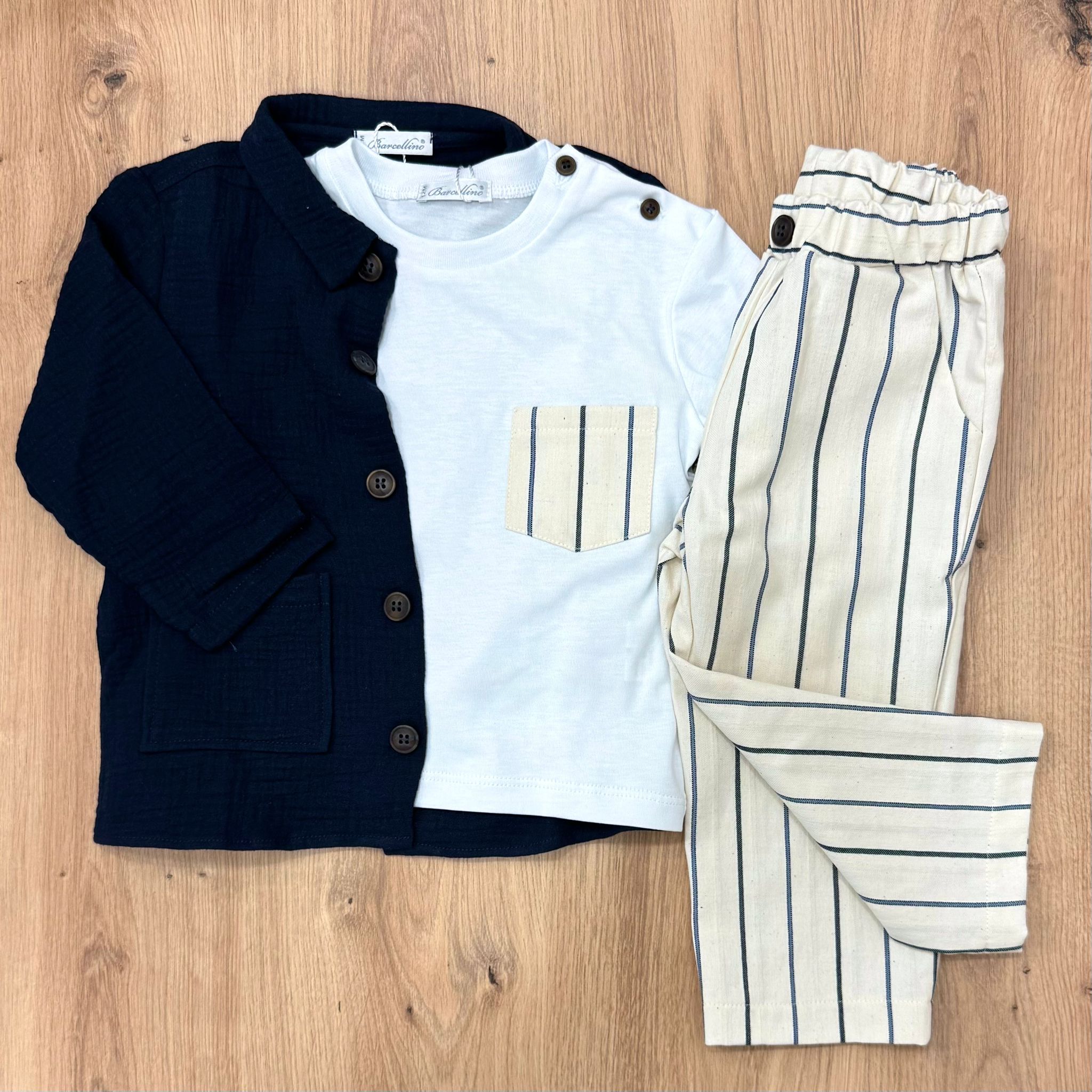 Barcellino Completino a righe - Anima Kids