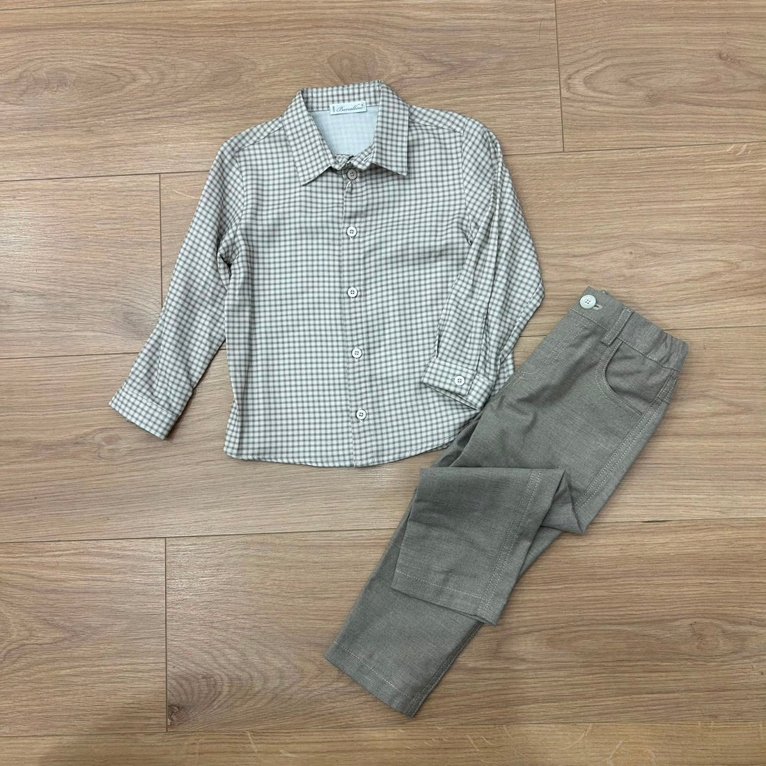 Barcellino completino in vichy - Anima Kids