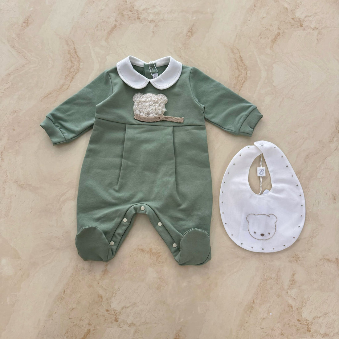 Barcellino Tutina e bavaglino Caldo cotone - Anima Kids