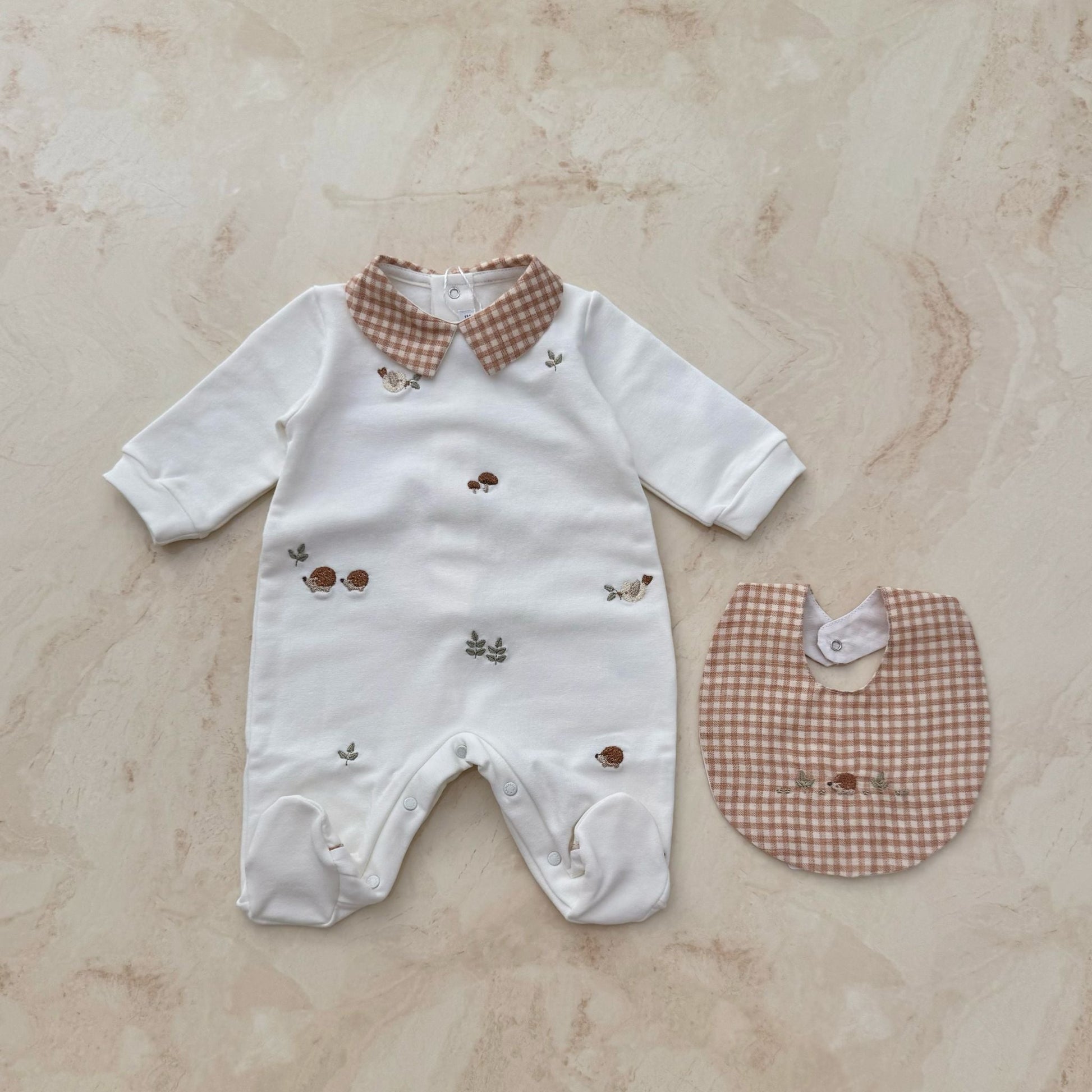 Barcellino Tutina e bavaglino Caldo cotone - Anima Kids