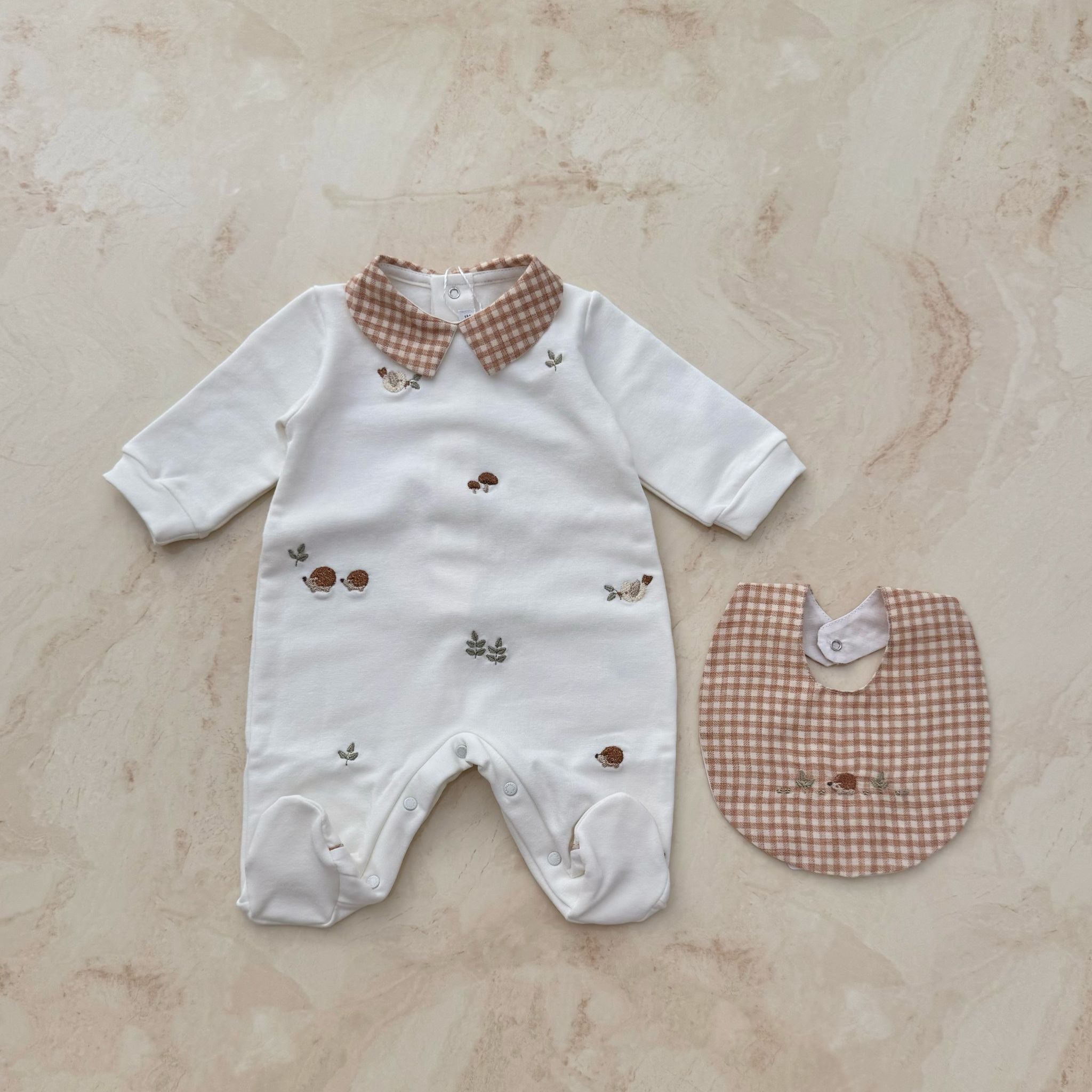 Barcellino Tutina e bavaglino Caldo cotone - Anima Kids