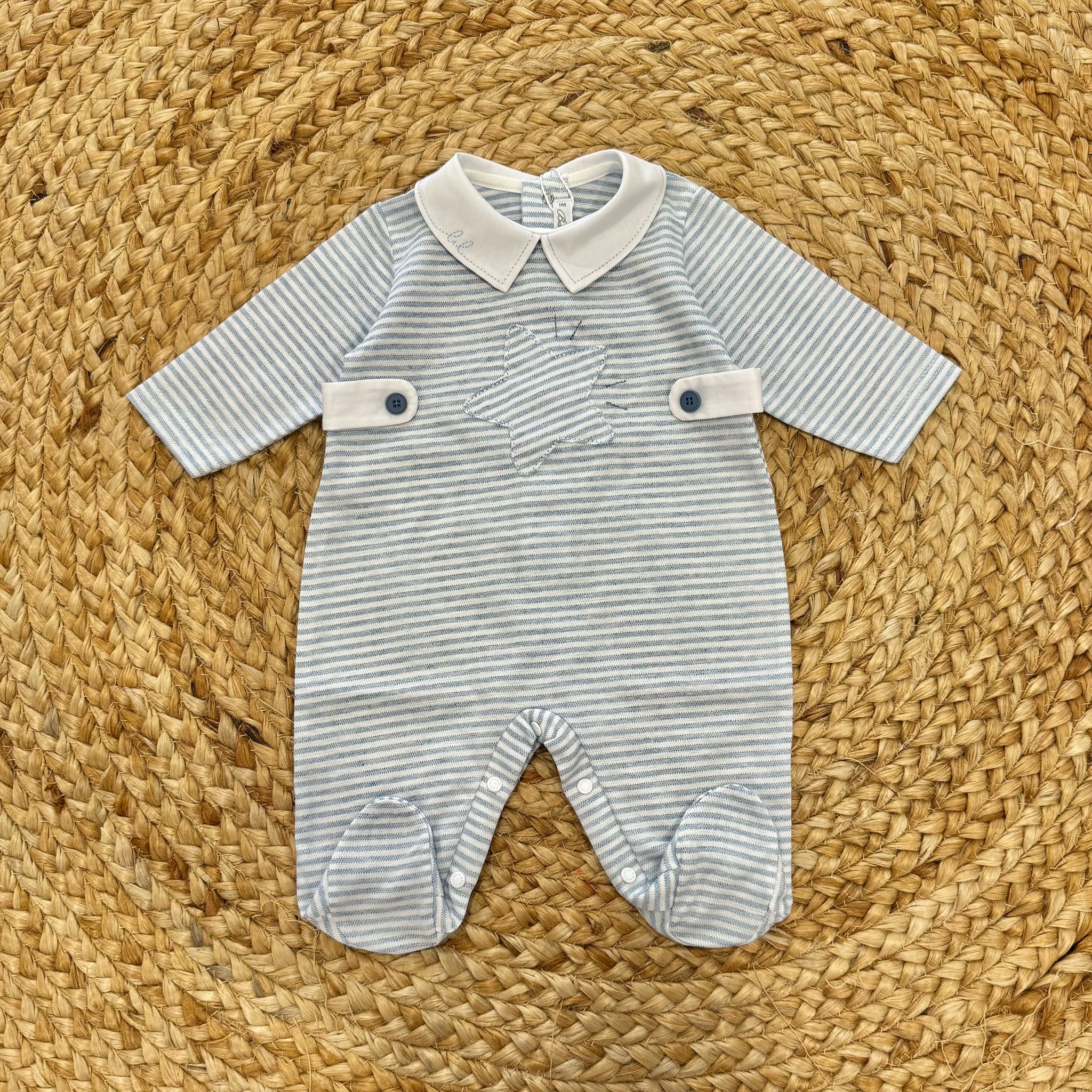 Barcellino Tutina in cotone A righe - Anima Kids