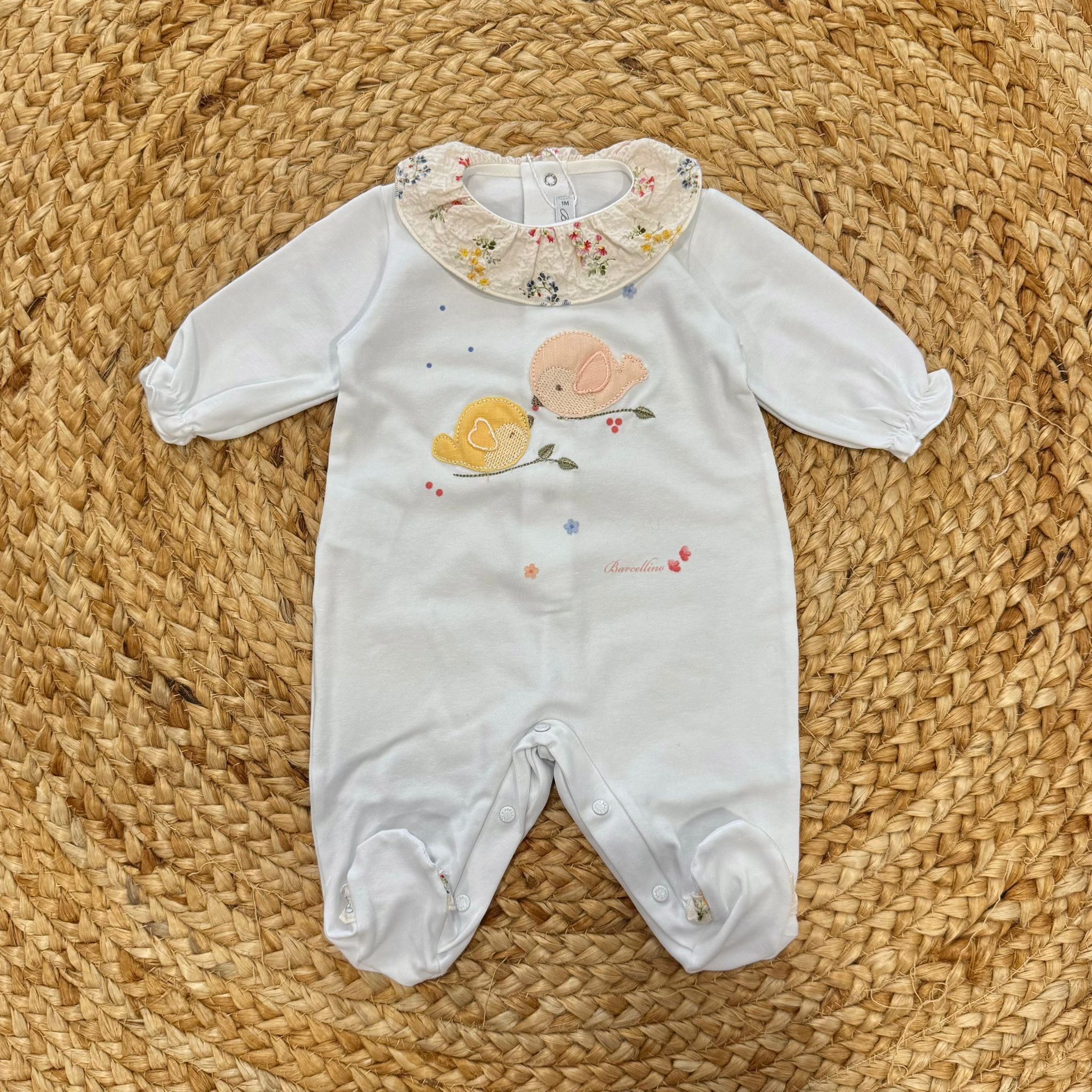 Barcellino Tutina in cotone Uccellini - Anima Kids
