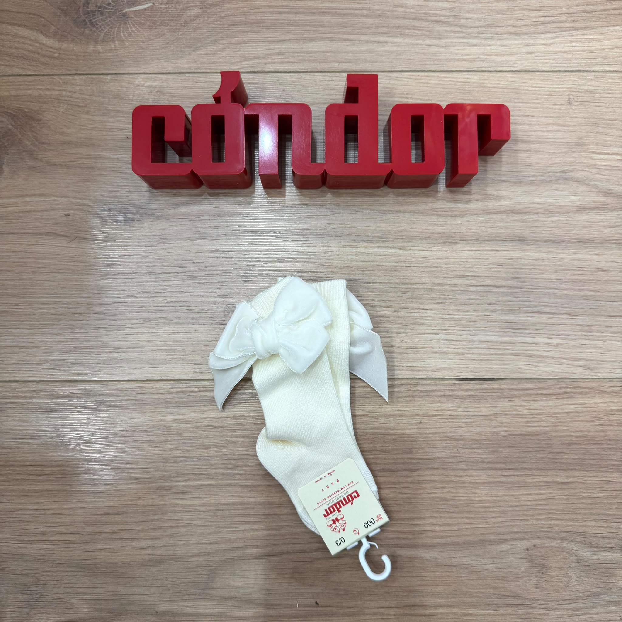 Condor calzini con fiocco in velluto