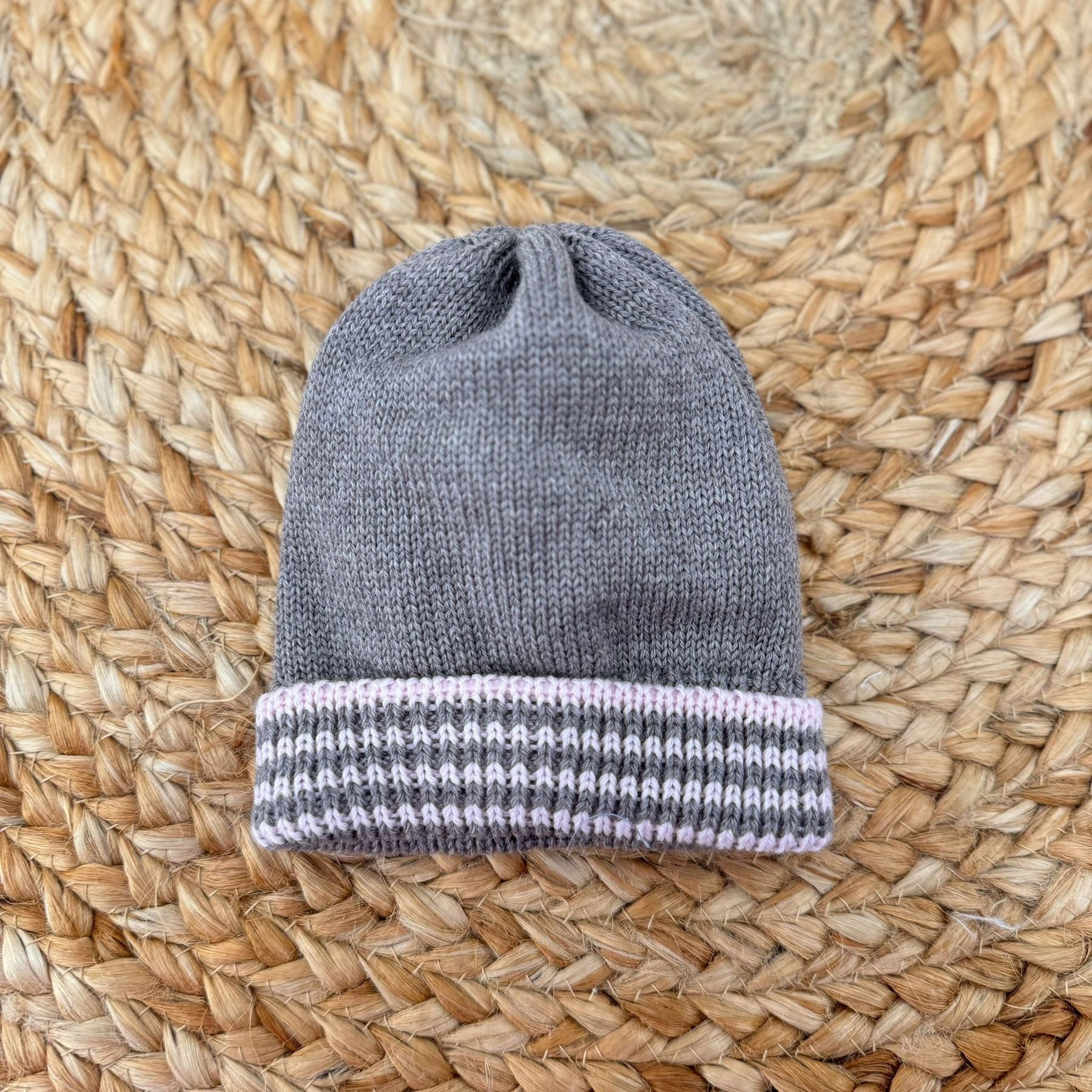 Bèbè di Almy Cappellino in Lana Con risvolto - Anima Kids